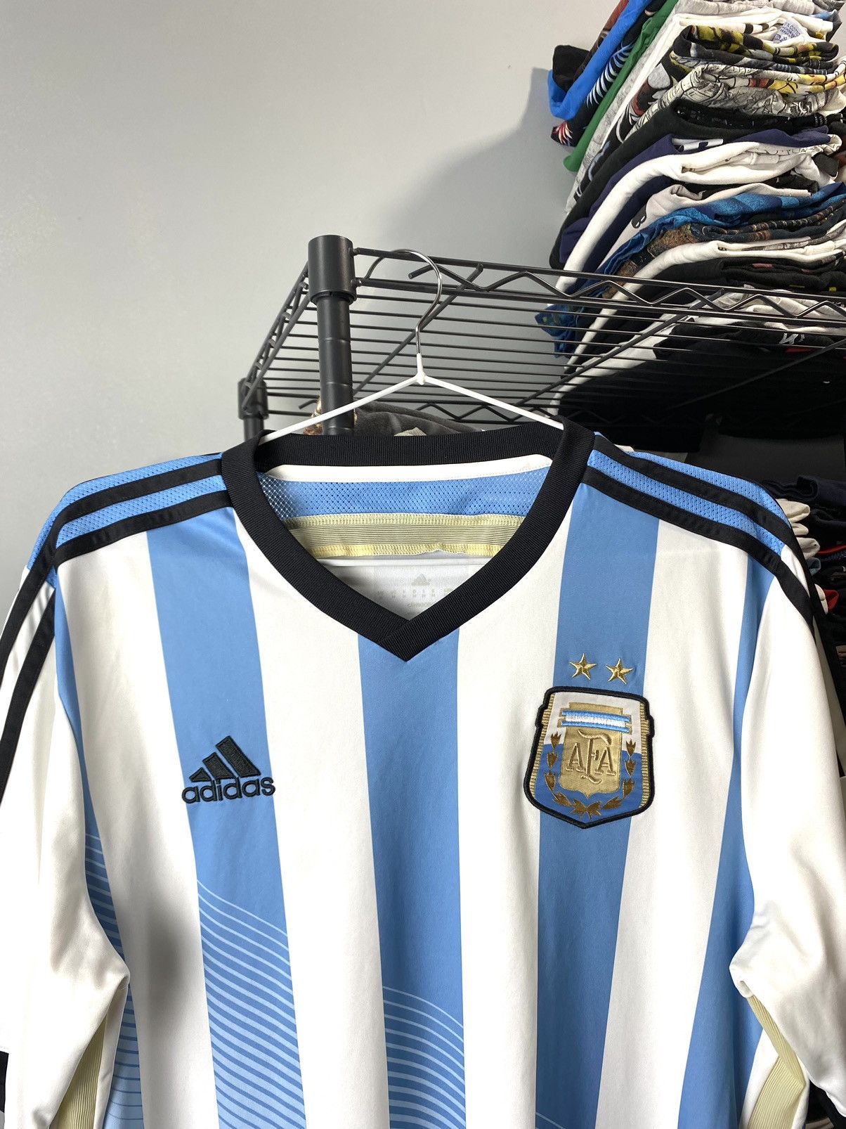 Adidas Vintage Adidas Argentina Soccer Jersey T Shirt Football Size US M / EU 48-50 / 2 - 3 Thumbnail