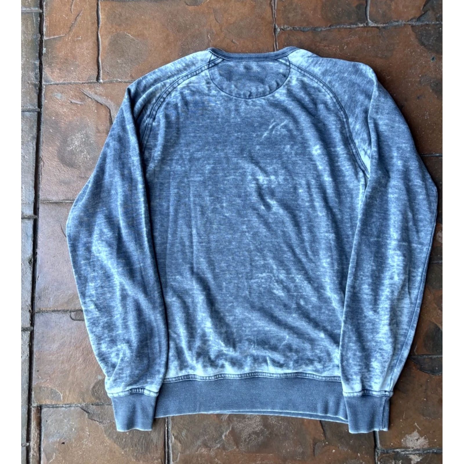 Lucky Brand Lucky Brand Woodstock Burnout Sweatshirt Small Gray Crewneck Festival Mens Shirt Sweater Hoodie Pullover Knit Cotton Logo Vintage No N/A Size US S / EU 44-46 / 1 - 3 Thumbnail