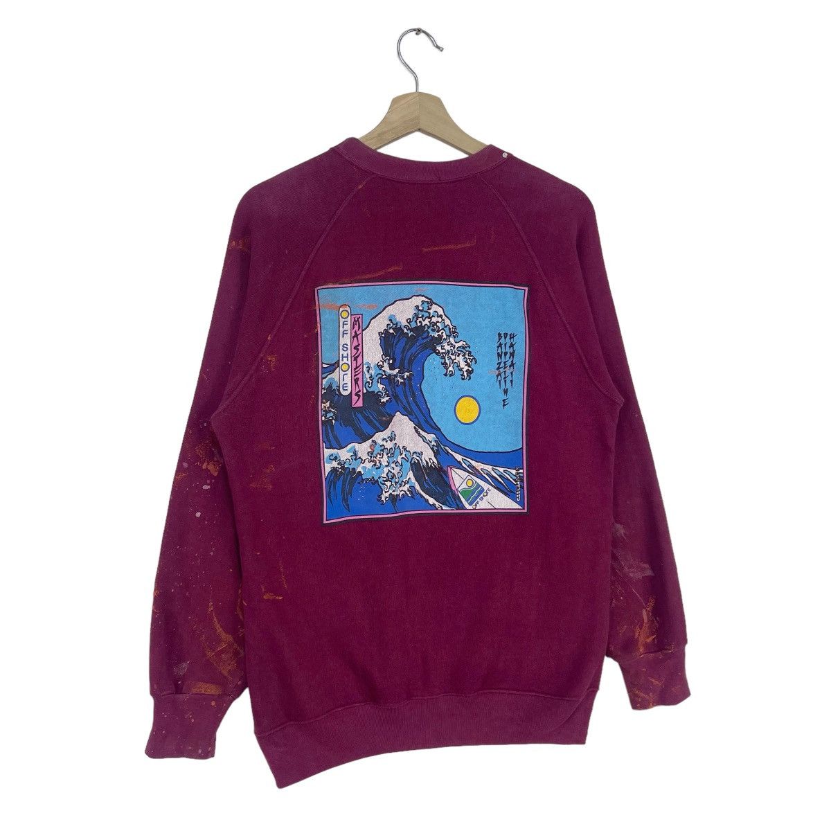 Vintage 80’s Offshore Banzai Pipeline Hawaii Sweatshirt Size US M / EU 48-50 / 2 - 5 Thumbnail