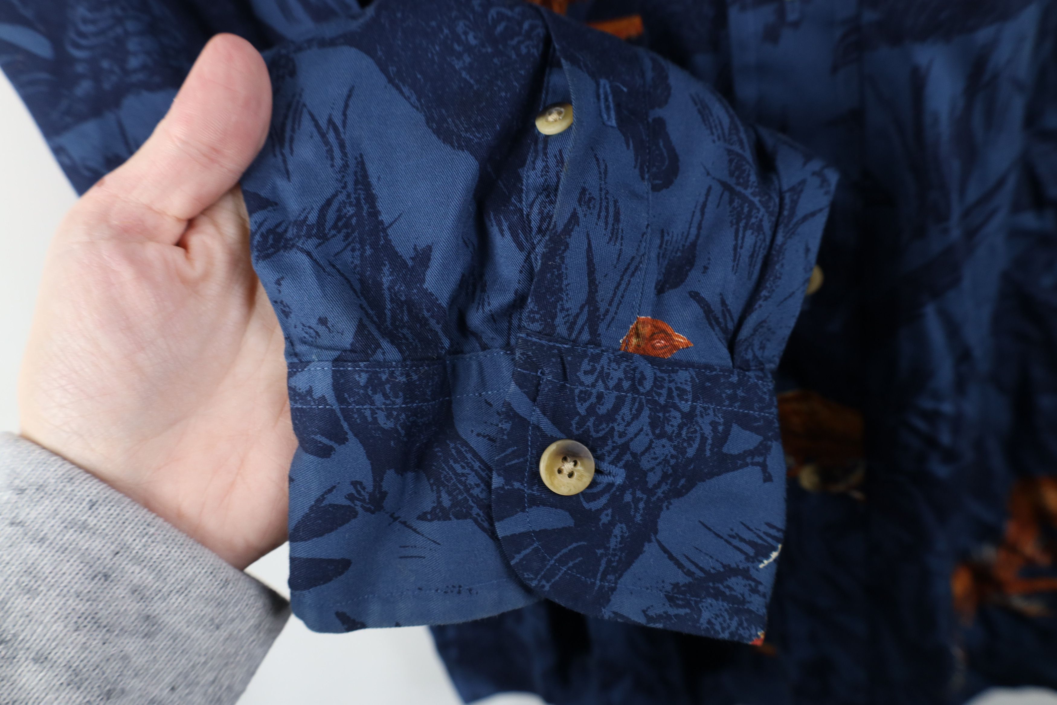 Nautica Vintage 90s Nautica Pheasant Bird All Over Print Shirt Size US XL / EU 56 / 4 - 7 Thumbnail
