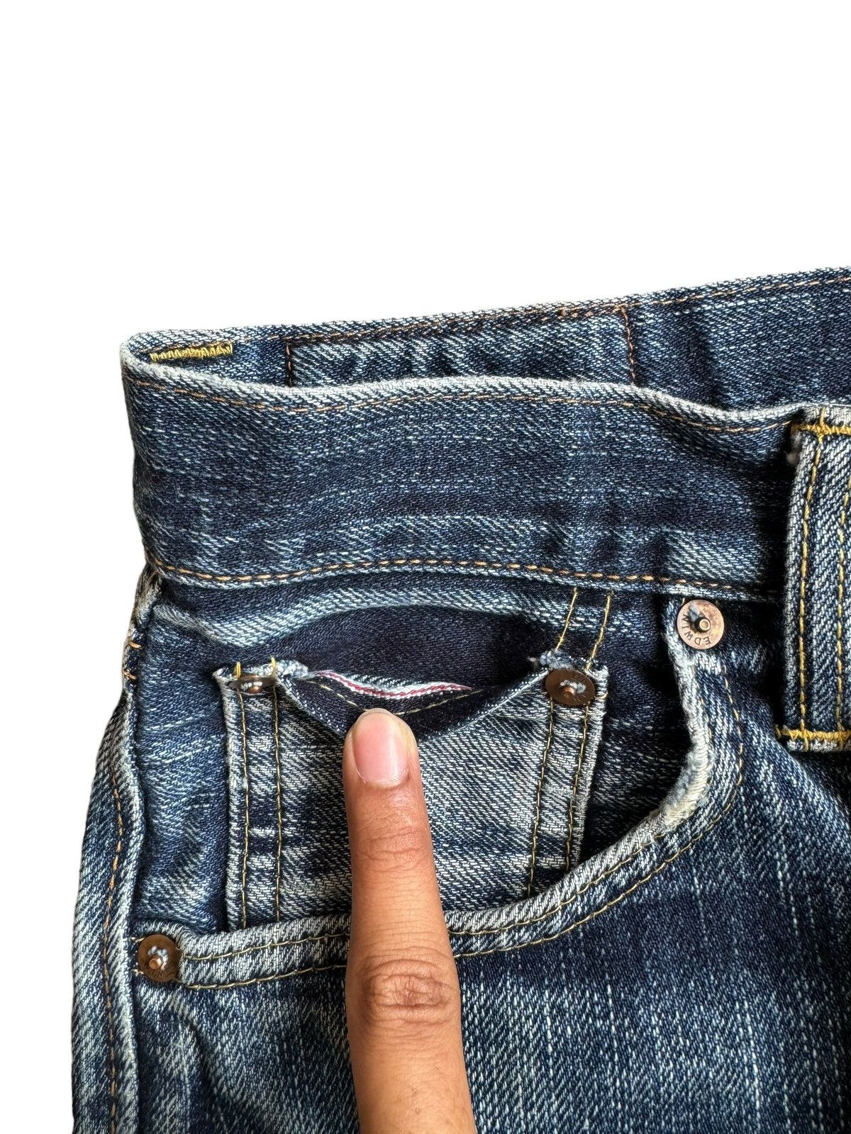 Edwin Vintage Edwin 505zx Distressed Selvedge Jeans Size US 28 / EU 44 - 5 Thumbnail