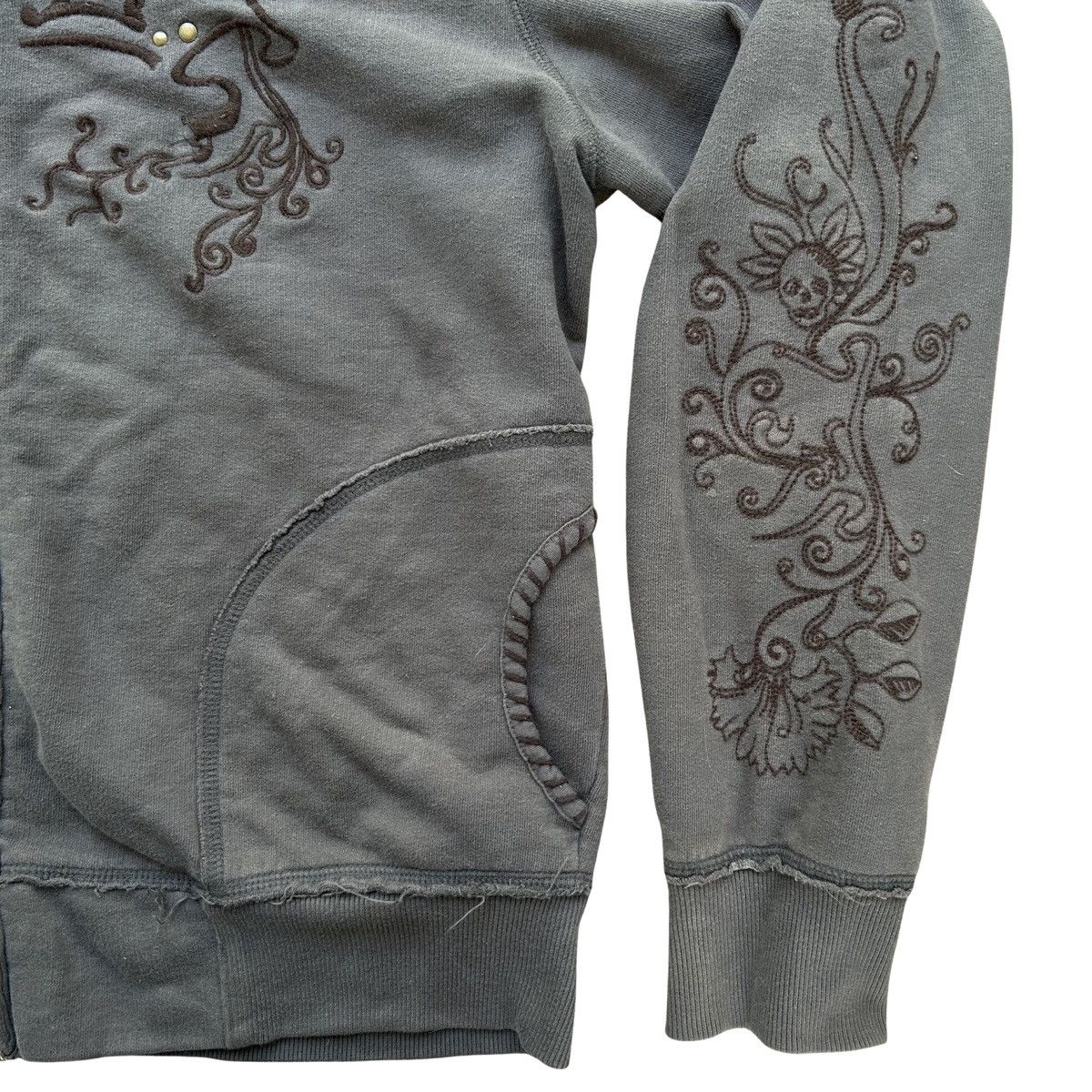 Nine Lives NINE LIVES Hard To Handle Full Zip Hooded Sweater Y2K XL Size XL / US 12-14 / IT 48-50 - 6 Thumbnail