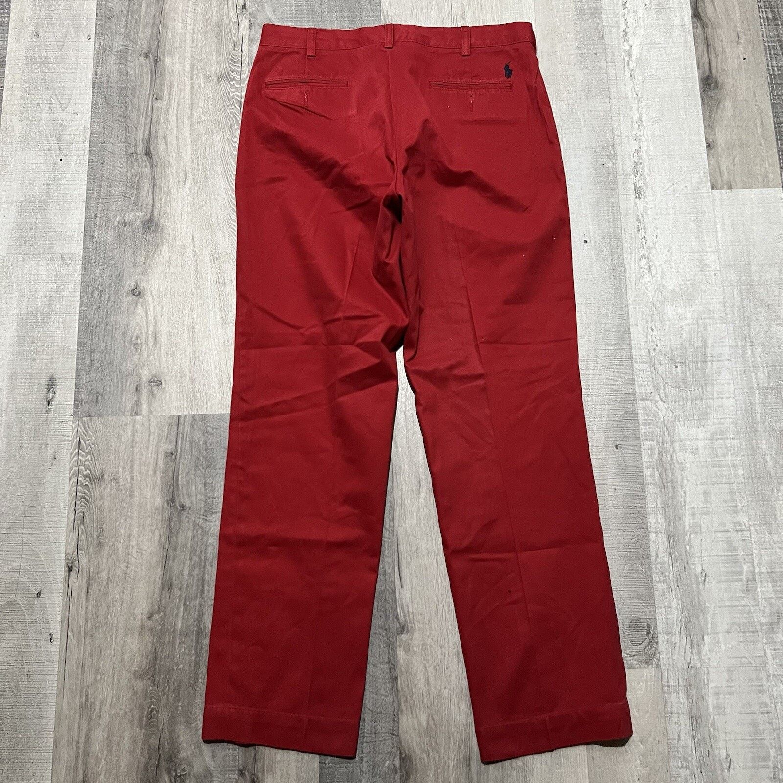 Polo Ralph Lauren POLO RALPH LAUREN Suffield Pants VTG 90s Red Chino Preppy 35 Size US 35 - 2 Thumbnail
