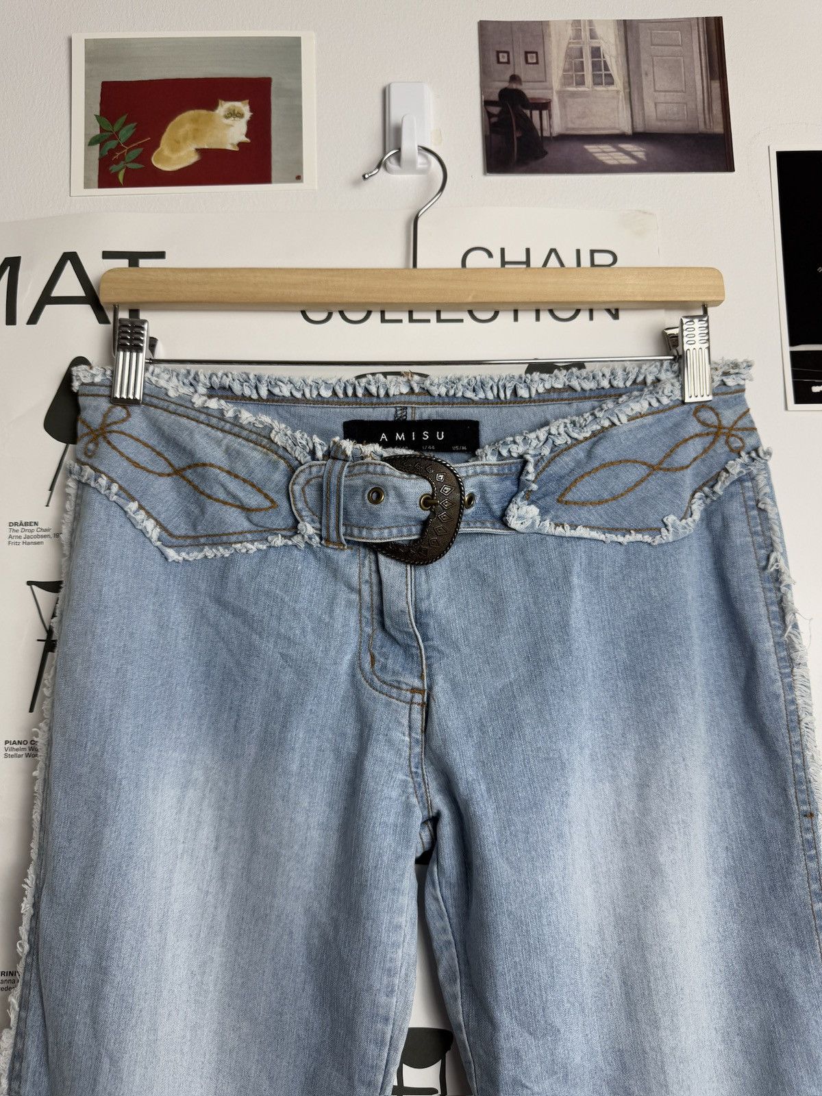 Vintage Vintage 90s bell bottom wide leg denim jeans pants hippie y2k Size 30" / US 8 / IT 44 - 3 Thumbnail