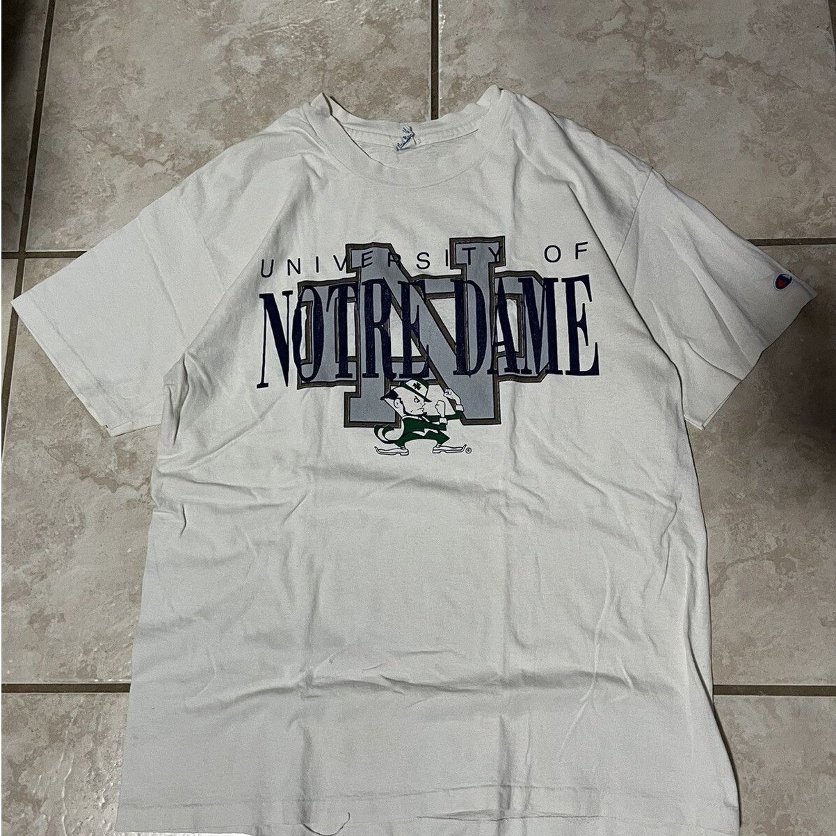 Champion Vintage 1980s University Of Notre Dame Fighting Irish Size US L / EU 52-54 / 3 - 1 Thumbnail