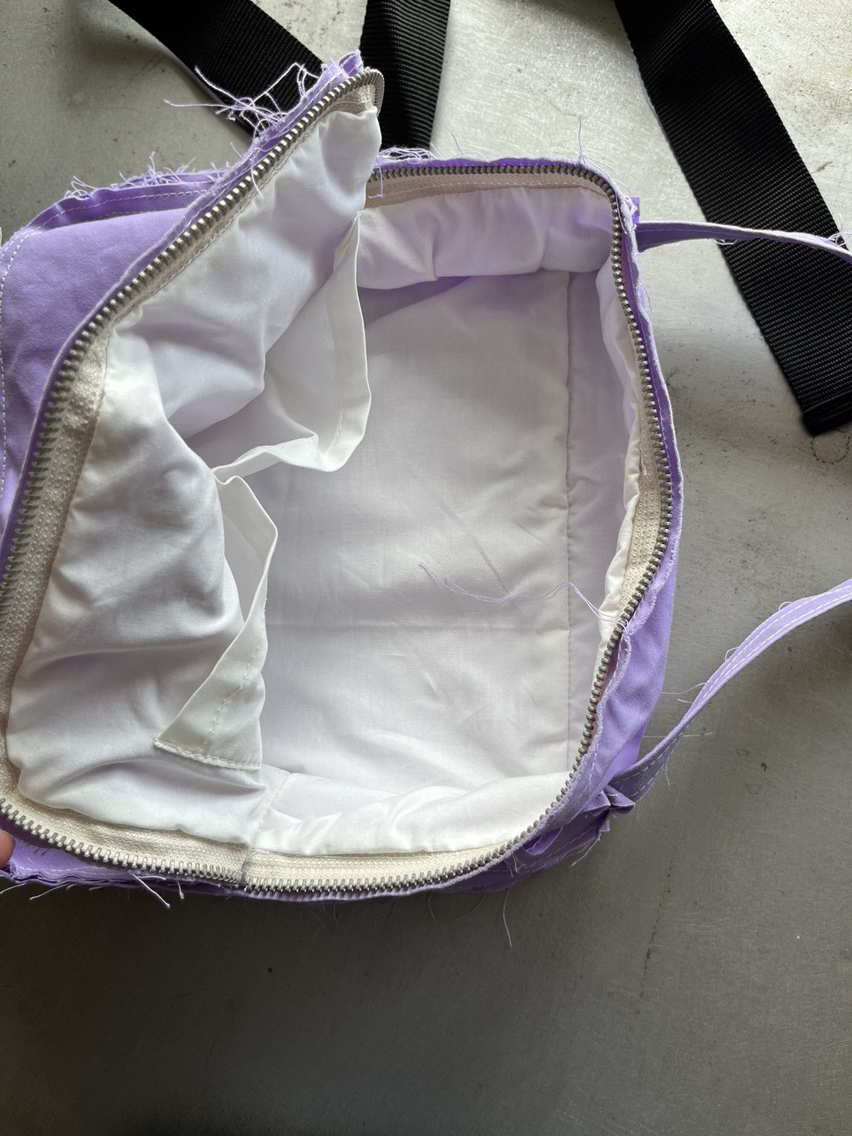 Camiel Fortgens Camiel Fortgens Waxed cotton lilac handbag Size ONE SIZE - 4 Thumbnail