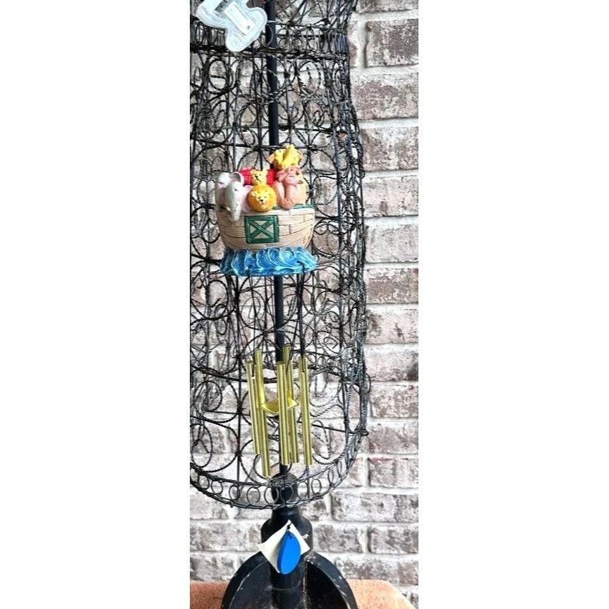 Handmade × Vintage Jim Shore Noahs Ark Windchimes New Vintage 1994 Christmas An Size ONE SIZE - 9 Thumbnail