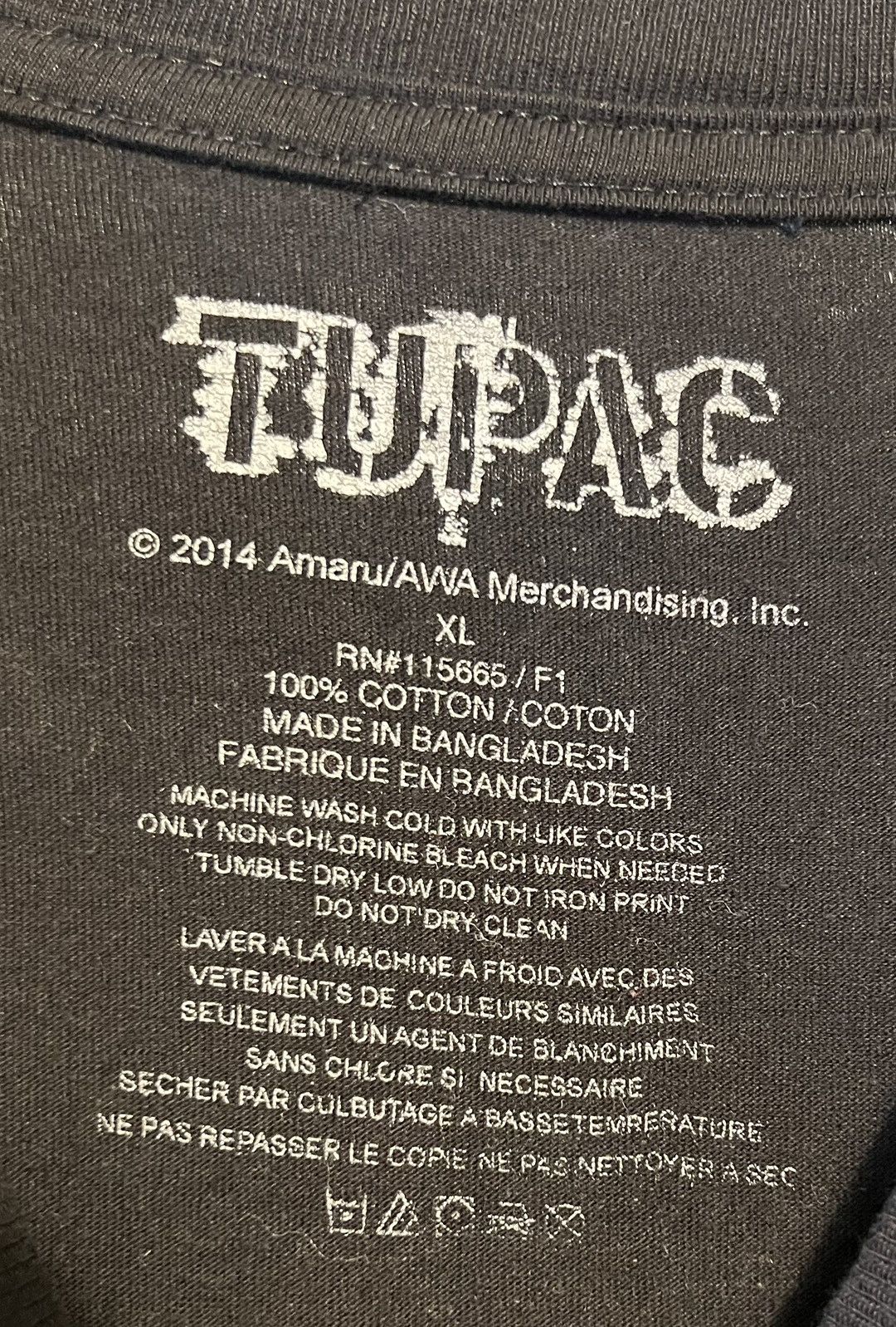 Rap Tees Authentic Tupac me against the world black apostle tee xl Size US XL / EU 56 / 4 - 3 Thumbnail