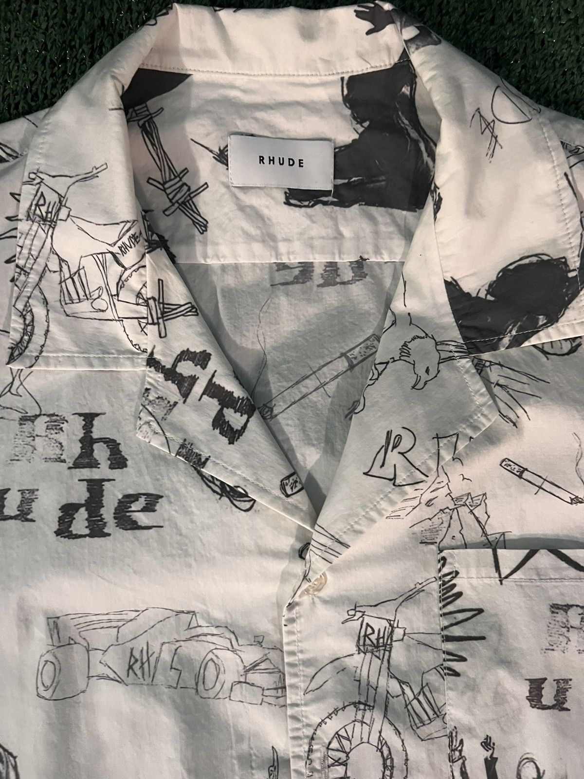 Rhude Rhude doodle AOP button up size XL Size US XL / EU 56 / 4 - 3 Thumbnail