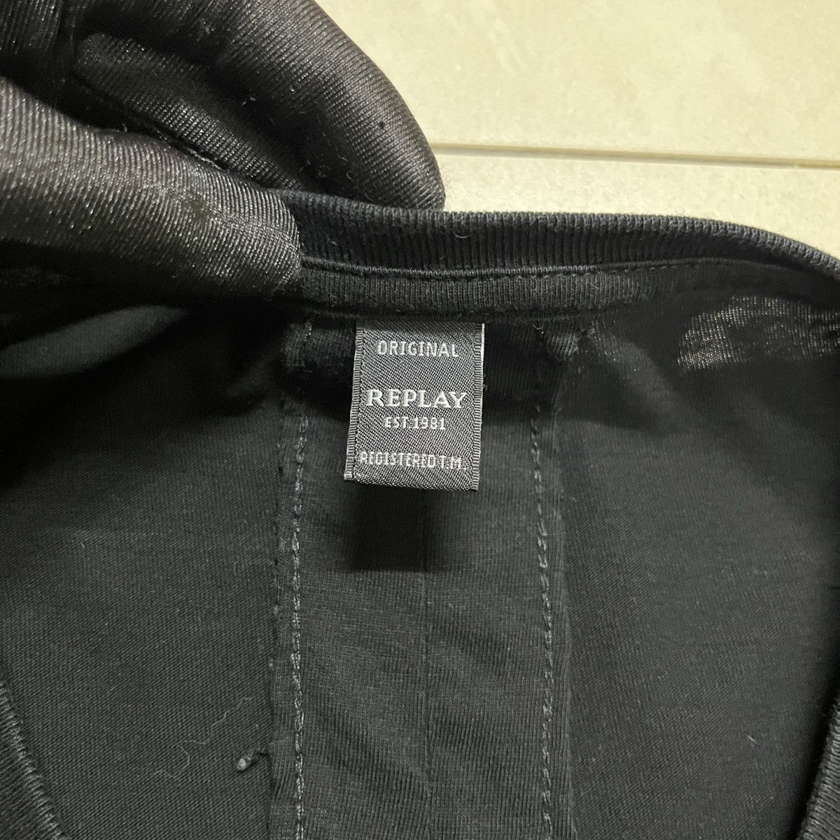 Replay × Vintage Replay Black Reconstructed Longsleeve T Shirt Size US S / EU 44-46 / 1 - 8 Thumbnail