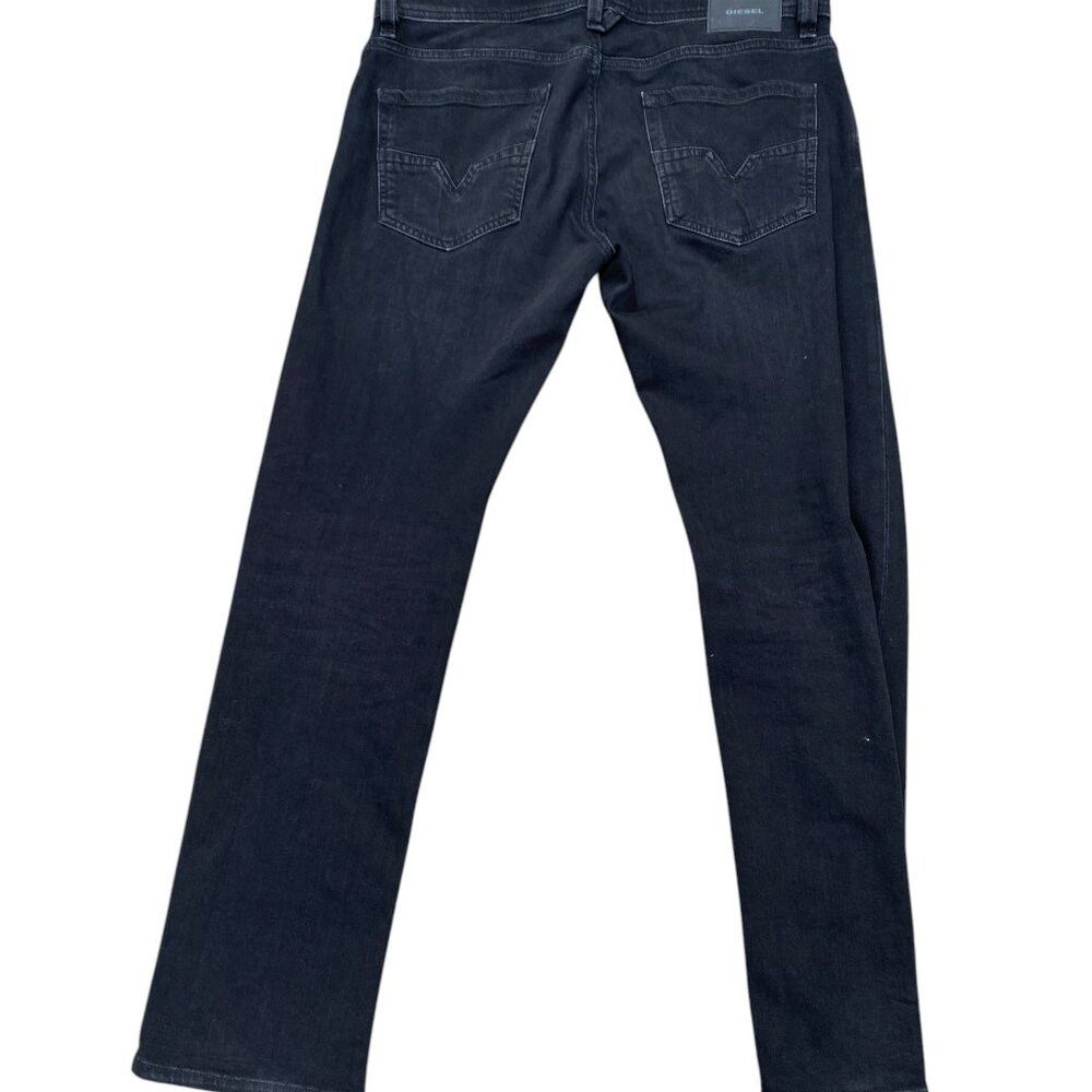 Diesel Diesel Jeans Size 34 LARKEE Regular Straight Black Stretch Size US 34 / EU 50 - 4 Thumbnail