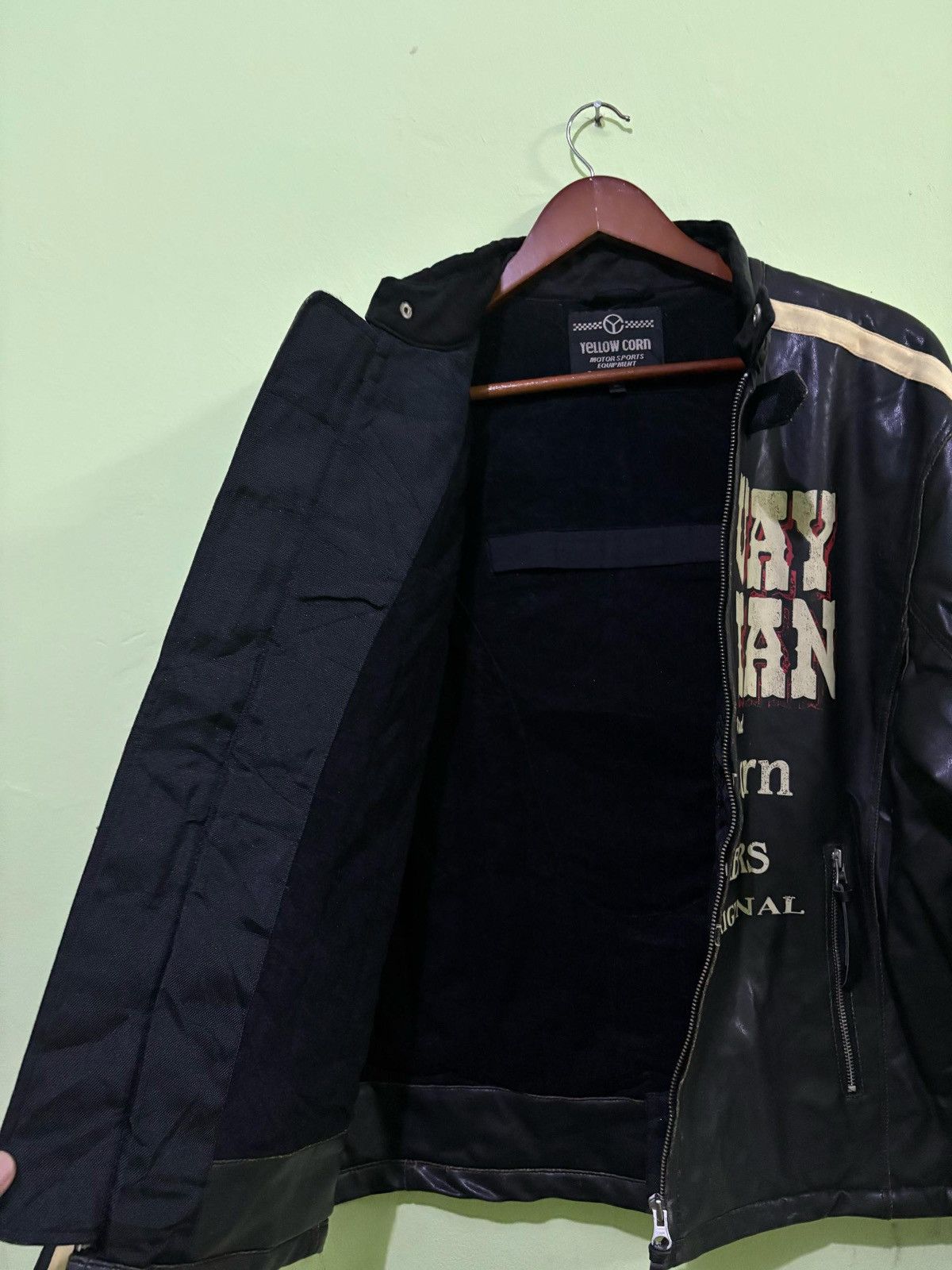 YELLOW CORN Vintage Yellow Corn Leather Jacket Highway Magician Japan Size US XL / EU 56 / 4 - 6 Thumbnail