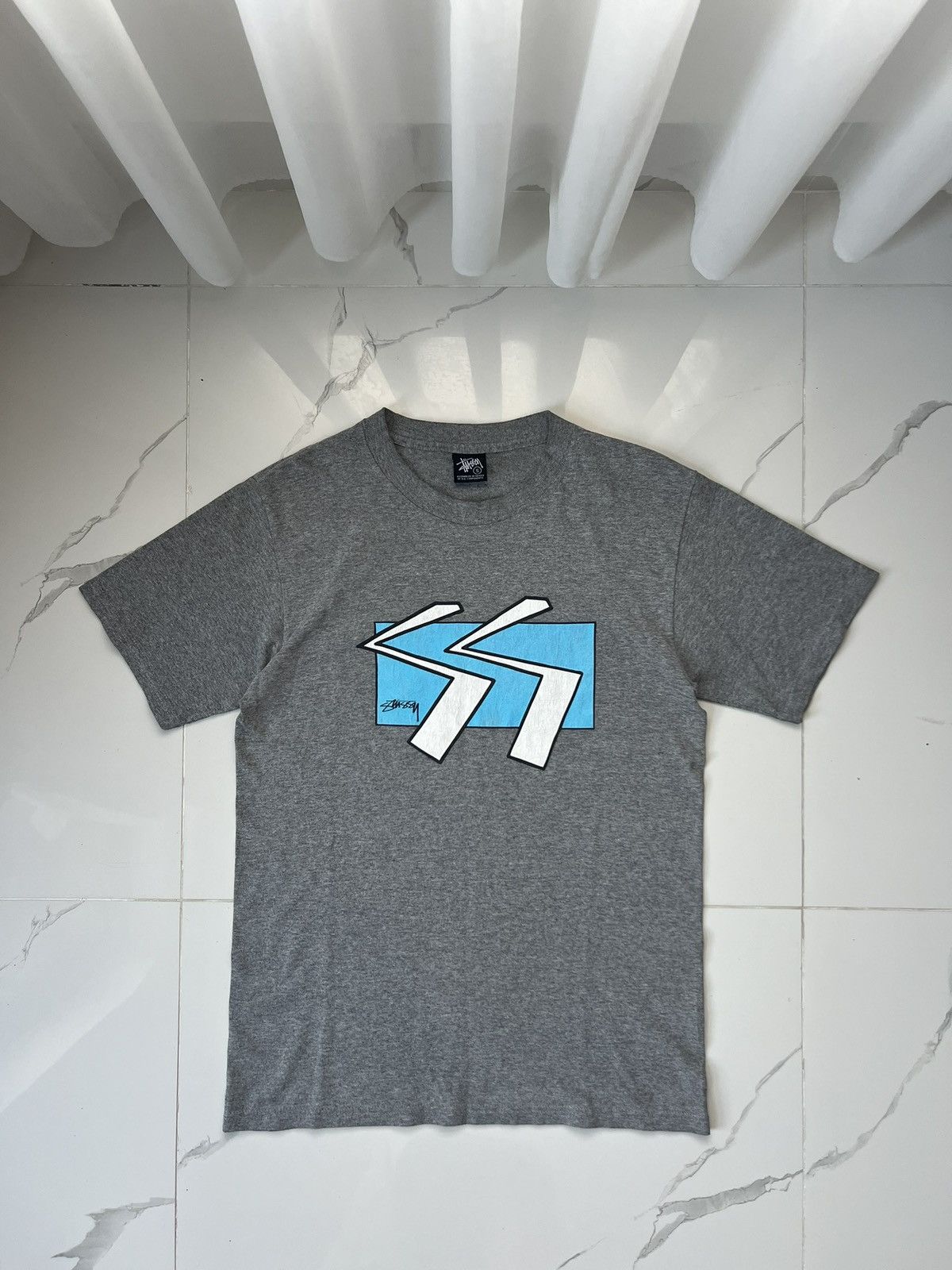 Stussy 00's STUSSY BIG LOGO VINTAGE RARE Y2K TEE Size US S / EU 44-46 / 1 - 1 Thumbnail