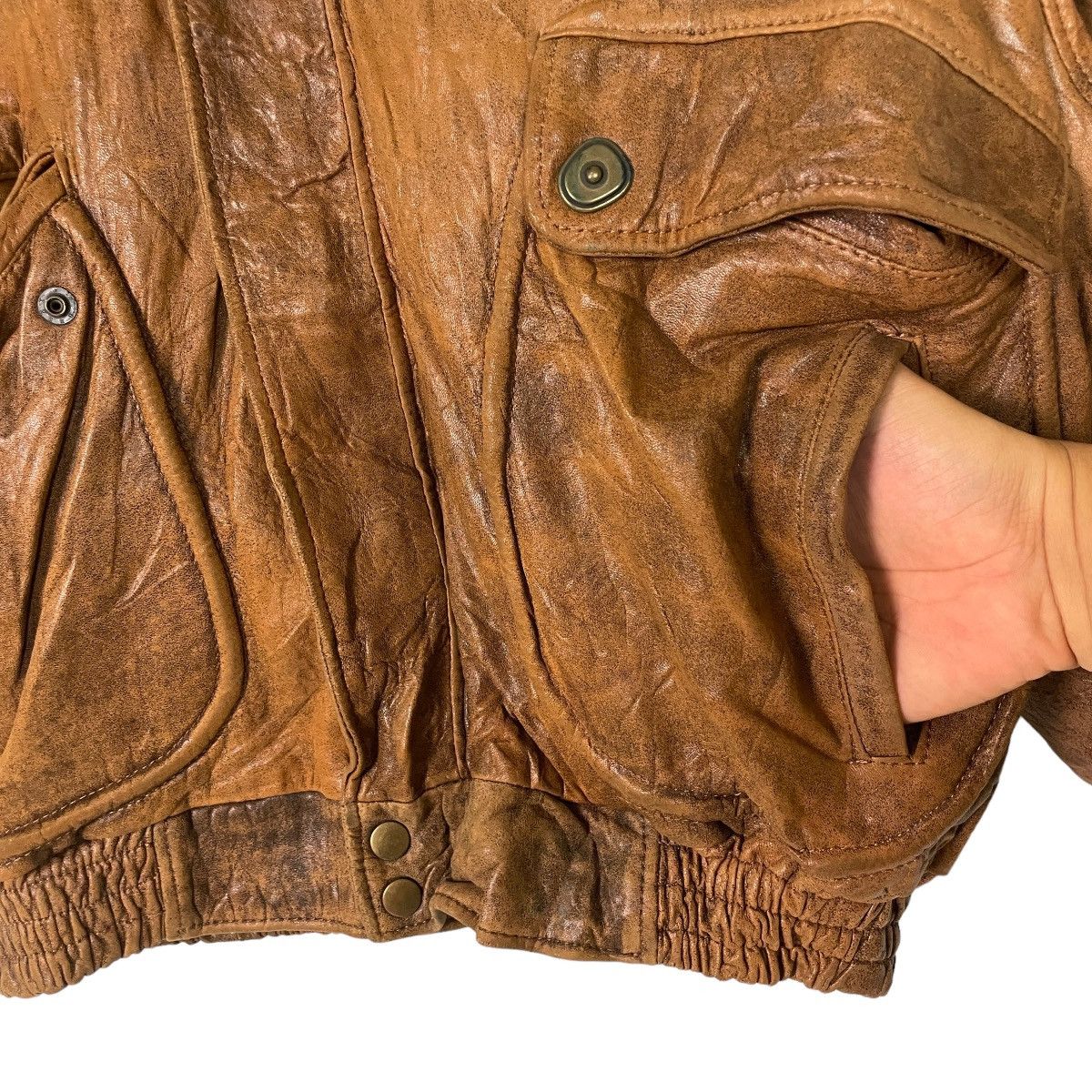 Genuine Leather Men Elsace Bikers Leather Jacket Size US M / EU 48-50 / 2 - 9 Thumbnail