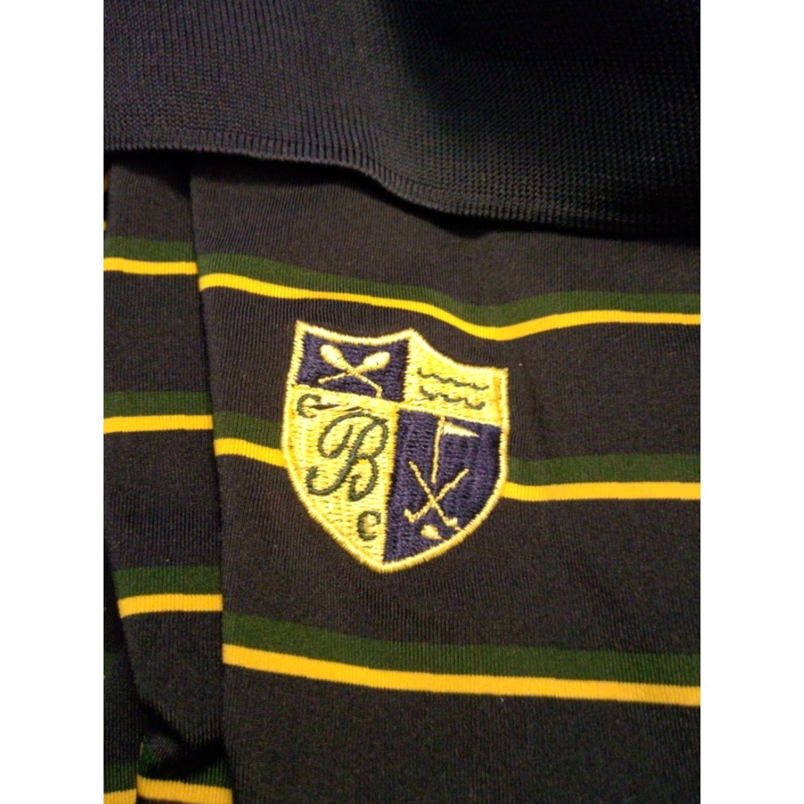 RLX Ralph Lauren VINTAGE RLX Ralph Lauren Polo Shirt Men XL Golf Course Logo Striped Blue Green Yellow Size US XL / EU 56 / 4 - 4 Thumbnail