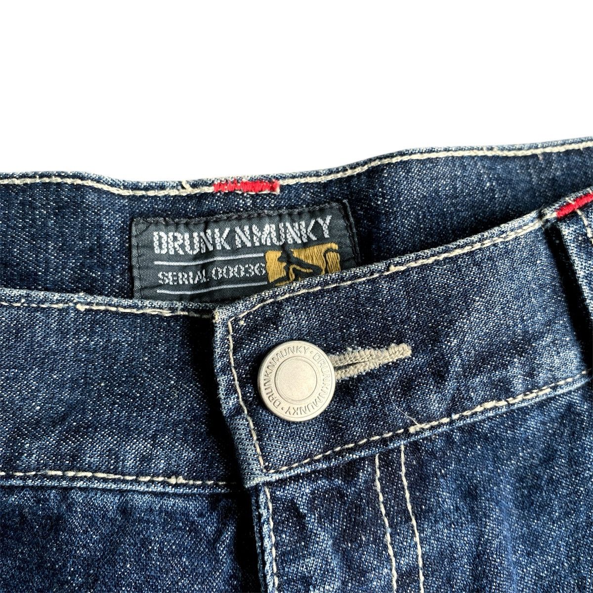 Ecko Unltd. × JNCO × Southpole 2000s Rare DrunkNMunky Cargo Embroidery Wide Leg Baggy Jeans Size US 30 / EU 46 - 8 Thumbnail