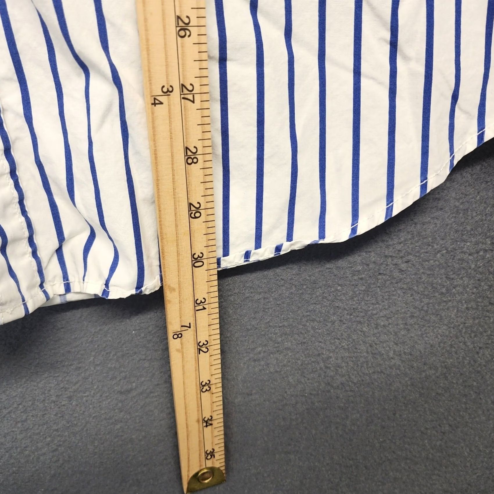 Vintage VINTAGE Tommy Jeans Shirt Men Large Blue Stripe Short Sleeve Button Up Flag Logo Y2K 90s Classic Size US L / EU 52-54 / 3 - 5 Thumbnail
