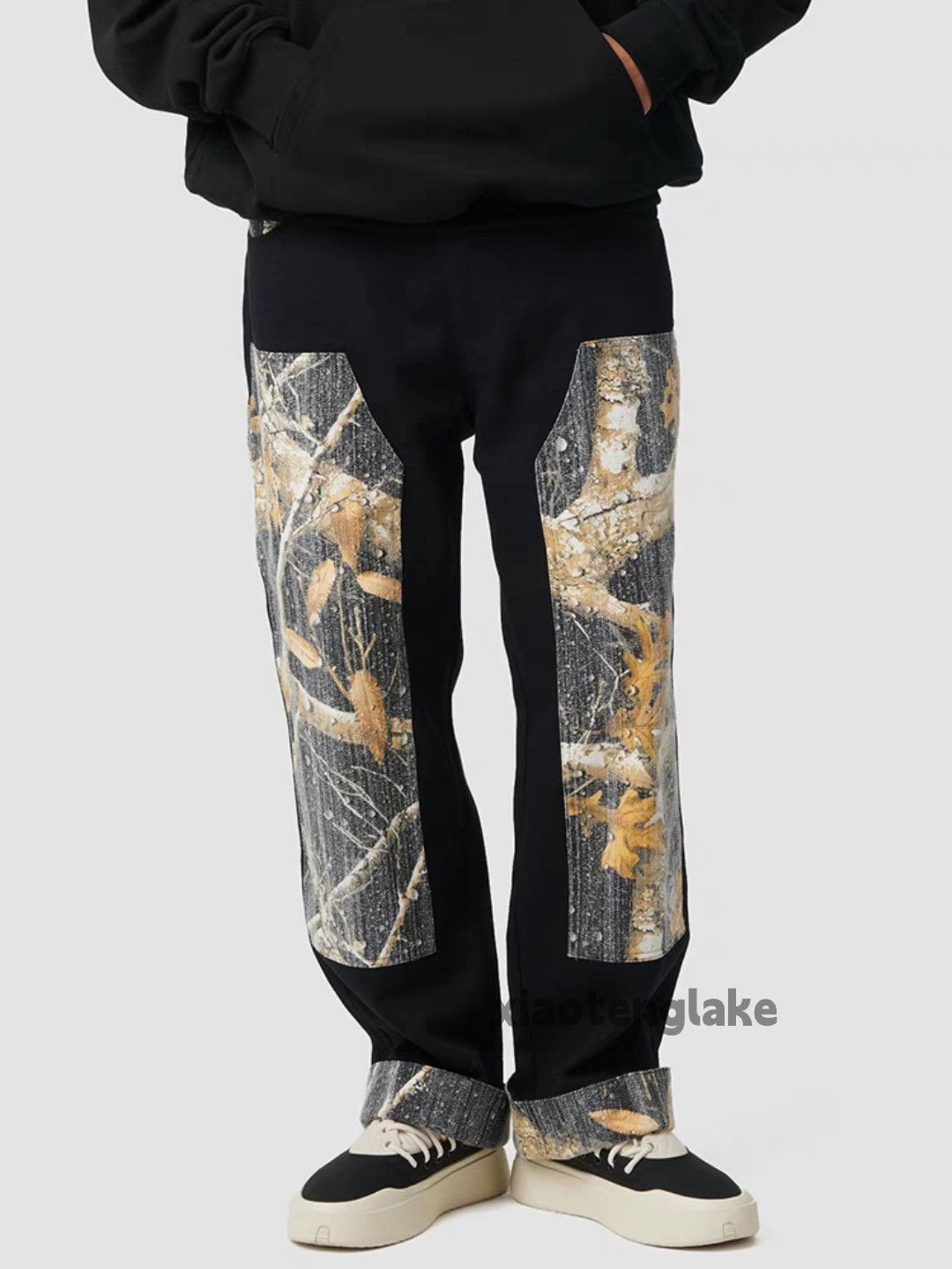 Designer × Japanese Brand × Vintage utility patchwork camo skate hiphop carpenter pants Size US 32 / EU 48 - 1 Thumbnail