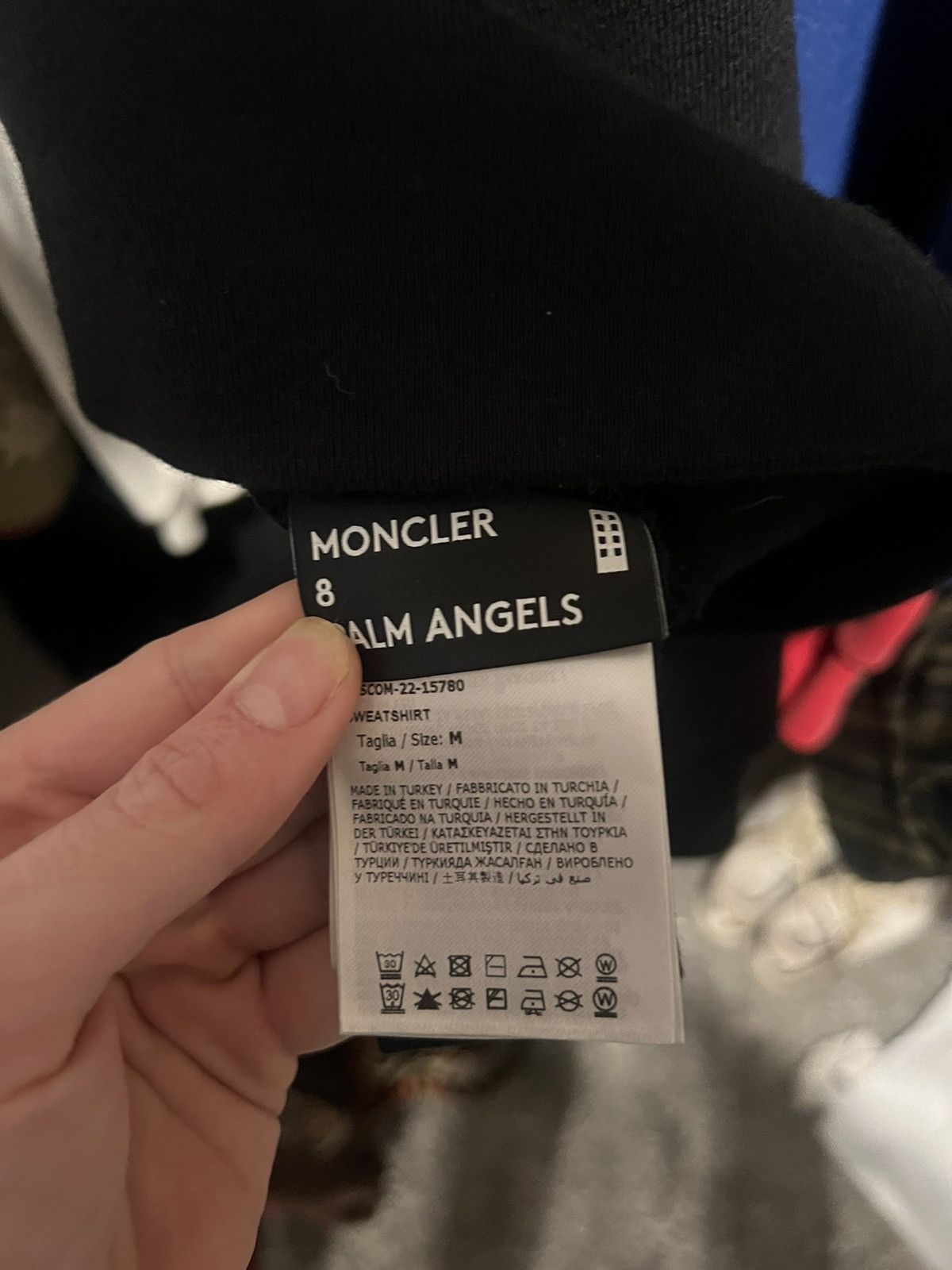 Moncler × Palm Angels 8 Moncler Palm Angels Sweatshirt With Bear Size US M / EU 48-50 / 2 - 7 Thumbnail