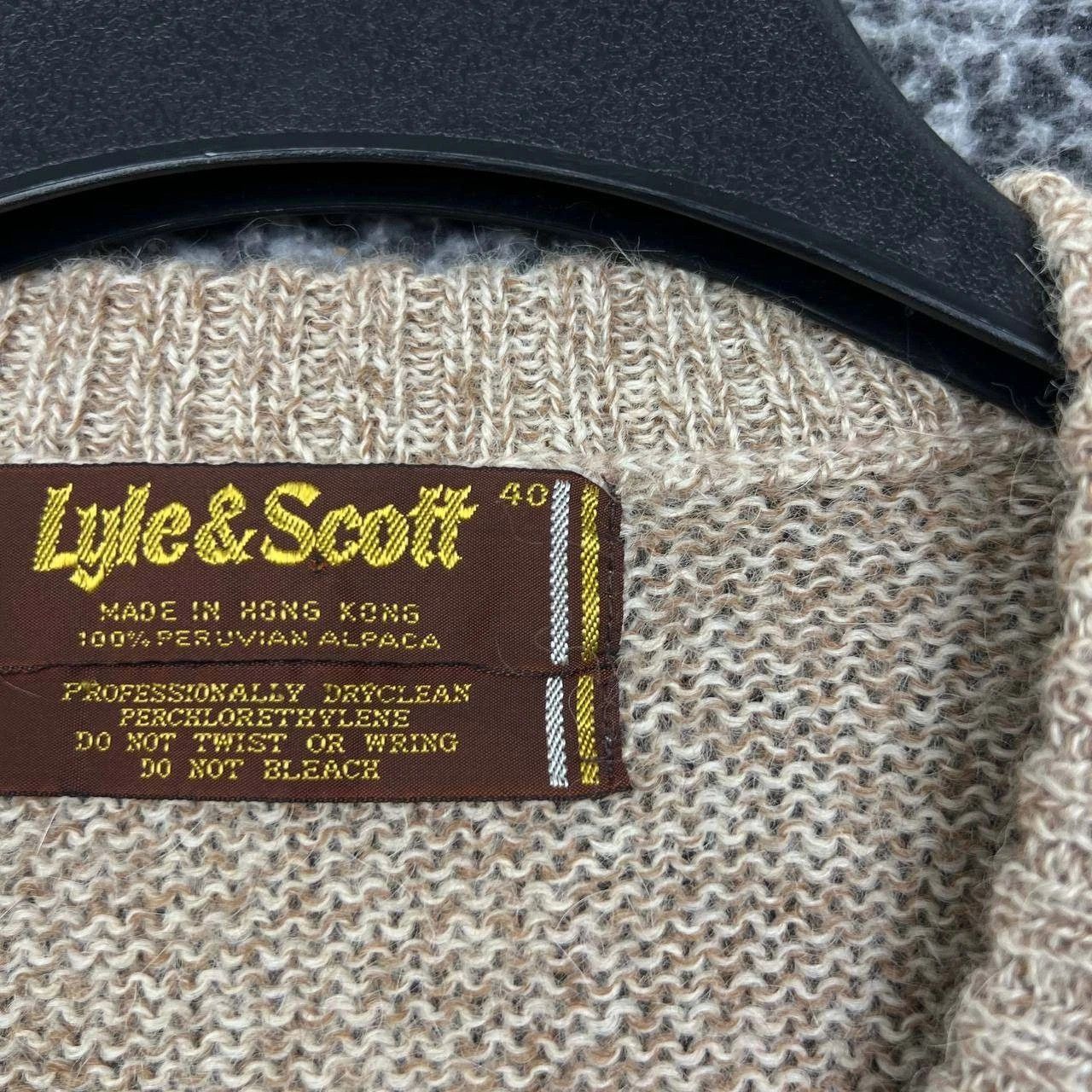Lyle & Scott Vintage Lyle & Scott Sweater 40 Argyle Peruvian Alpaca Size US M / EU 48-50 / 2 - 6 Thumbnail