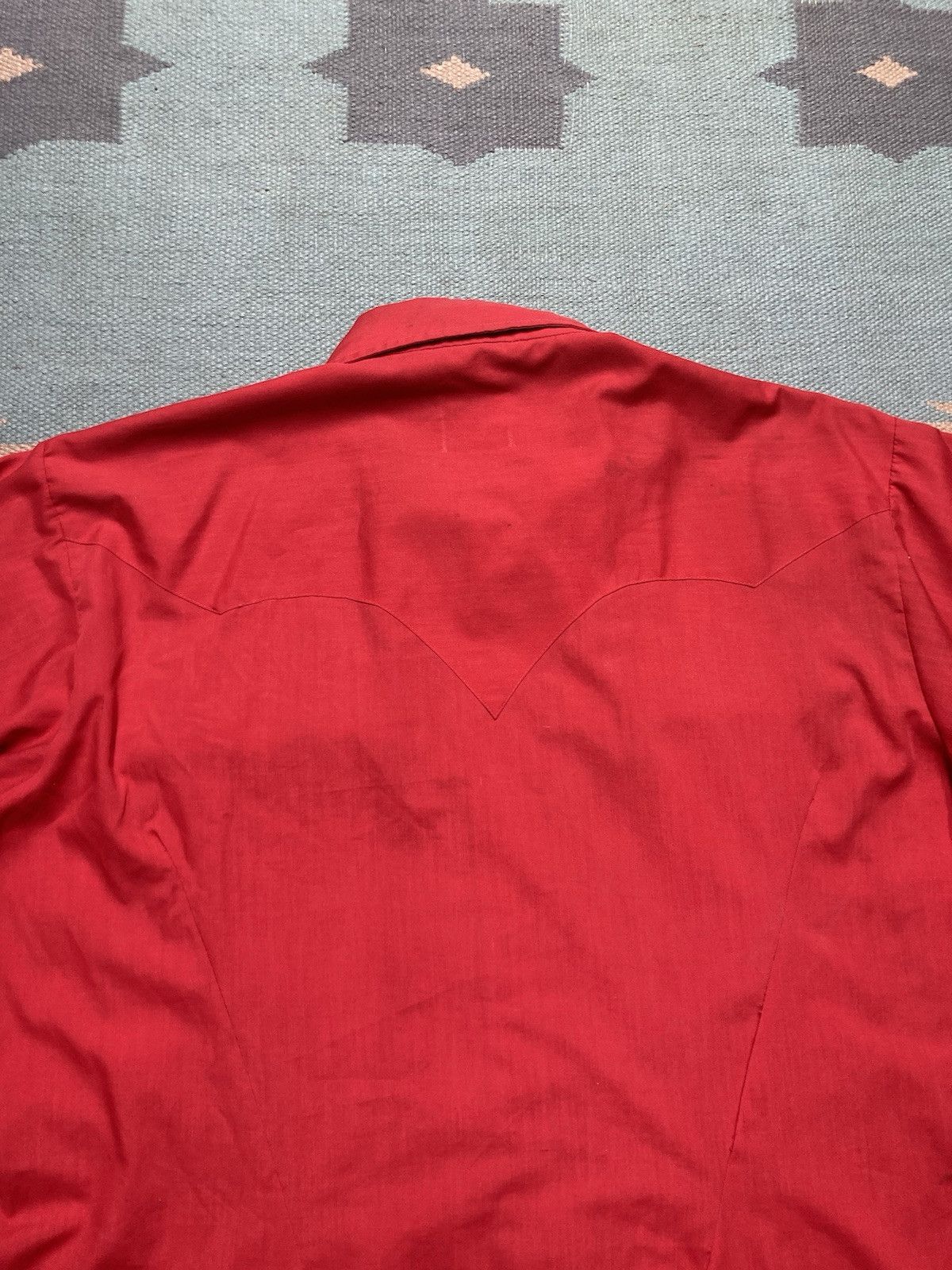 Vintage Vintage Pearl snap western shirt extra long tails dagger L Size US L / EU 52-54 / 3 - 9 Thumbnail