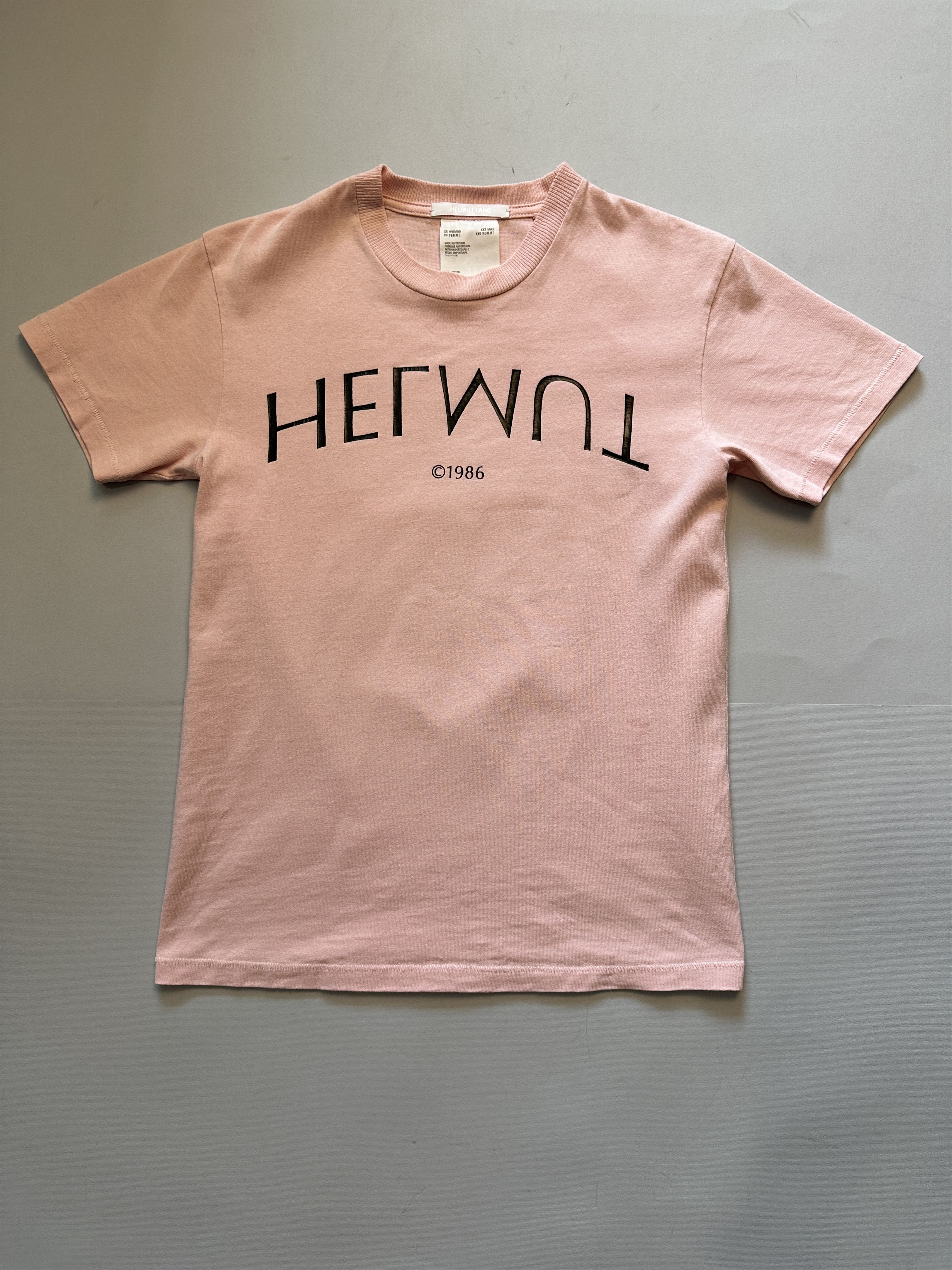 Helmut Lang Helmut Lang Slim-Fit Logo-Print Cotton-Jersey T-Shirt Size XS / US 0-2 / IT 36-38 - 2 Thumbnail