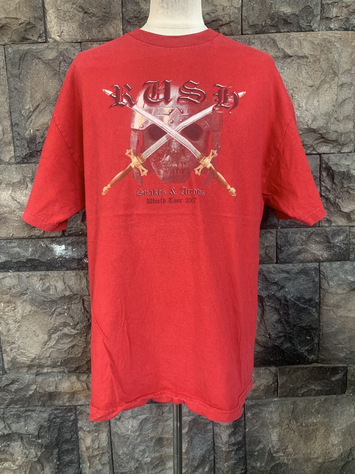 Vintage 2007 Rush World Tour Rock Band T shirt