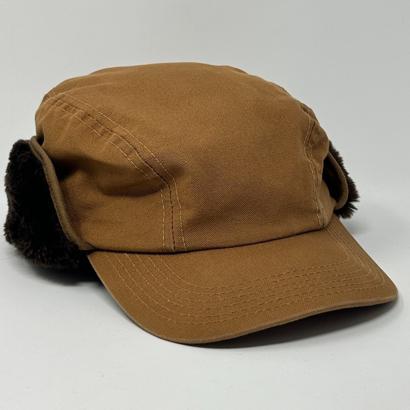 Other Broner Canvas Trapper Hat Baseball Cap Hunter Brown L Large Size ONE SIZE - 1 Thumbnail