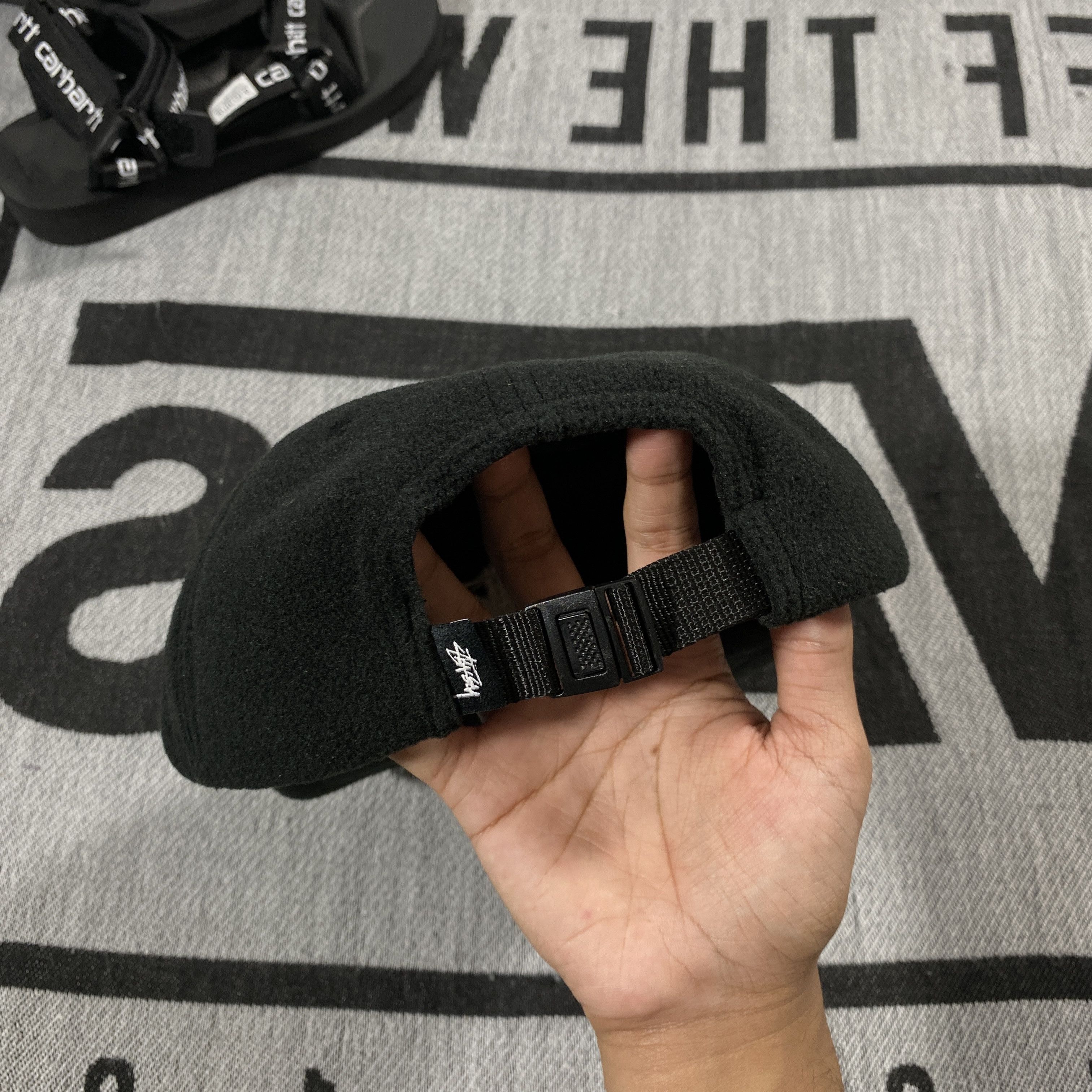 Stussy STUSSY POLAR FLEECE CAP HAT • BLACK Size ONE SIZE - 3 Thumbnail