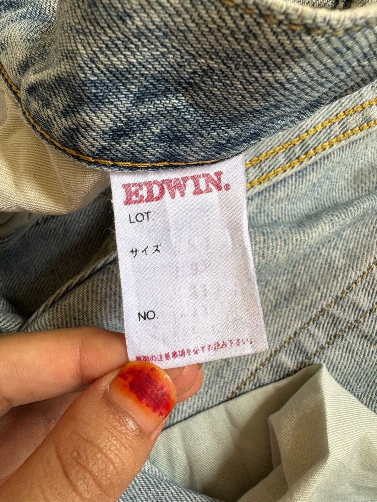Edwin Vintage Edwin Mud Wash Distressed Baggy Jeans Size US 31 - 10 Thumbnail