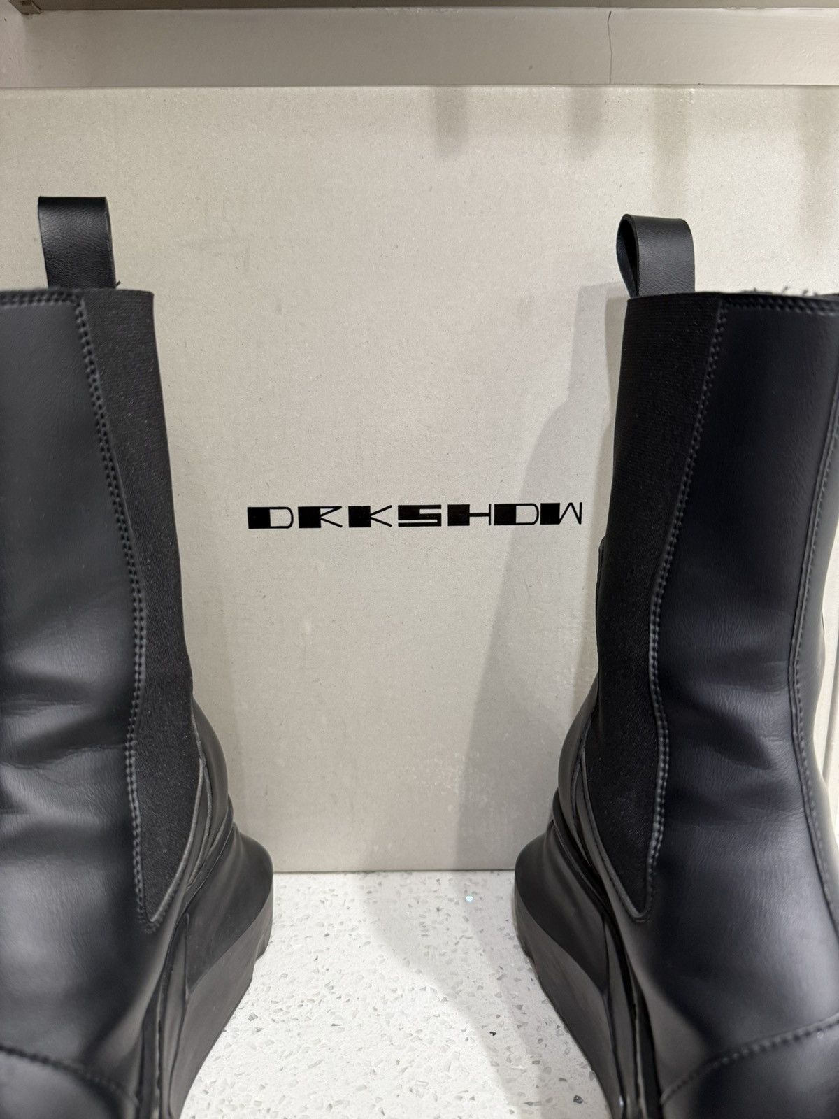 Rick owens drkshdw abstract beatle boot