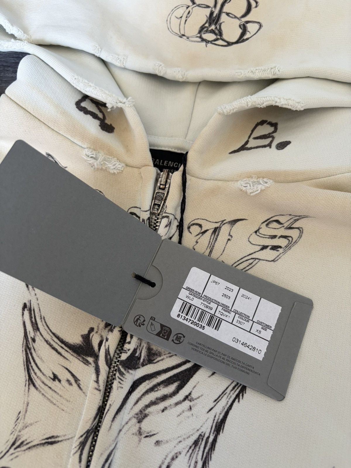 Balenciaga Balenciaga Tattoo Baggy TAT DS Size US XS / EU 42 / 0 - 4 Thumbnail