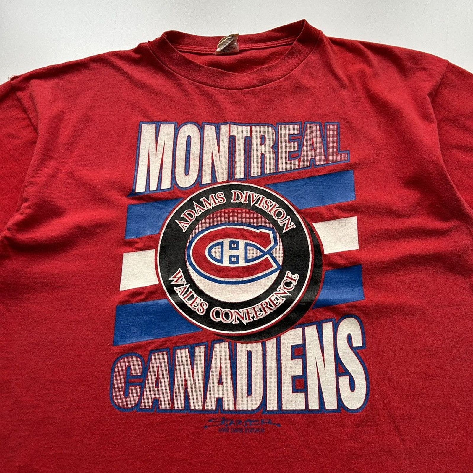 NHL × Starter × Vintage Vintage 90s Montreal Canadien NHL Starter T Shirt XL Rare Size US XL / EU 56 / 4 - 2 Thumbnail