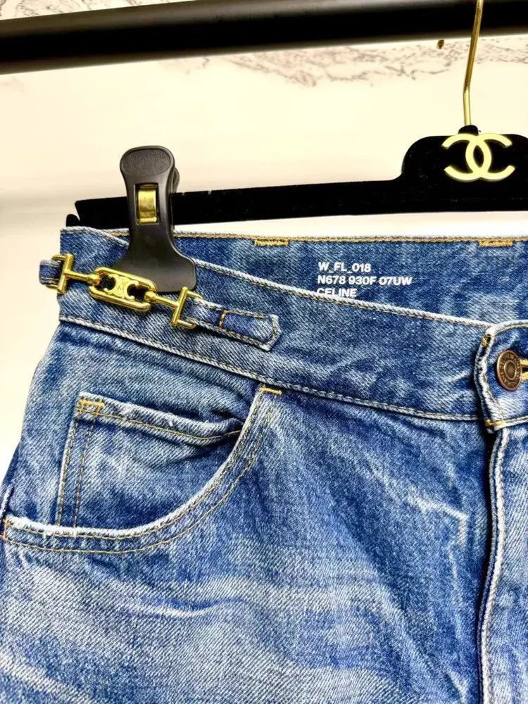 Other Celine 22SS chain buckle bell bottom denim-2507 Size US 28 / EU 44 - 3 Thumbnail