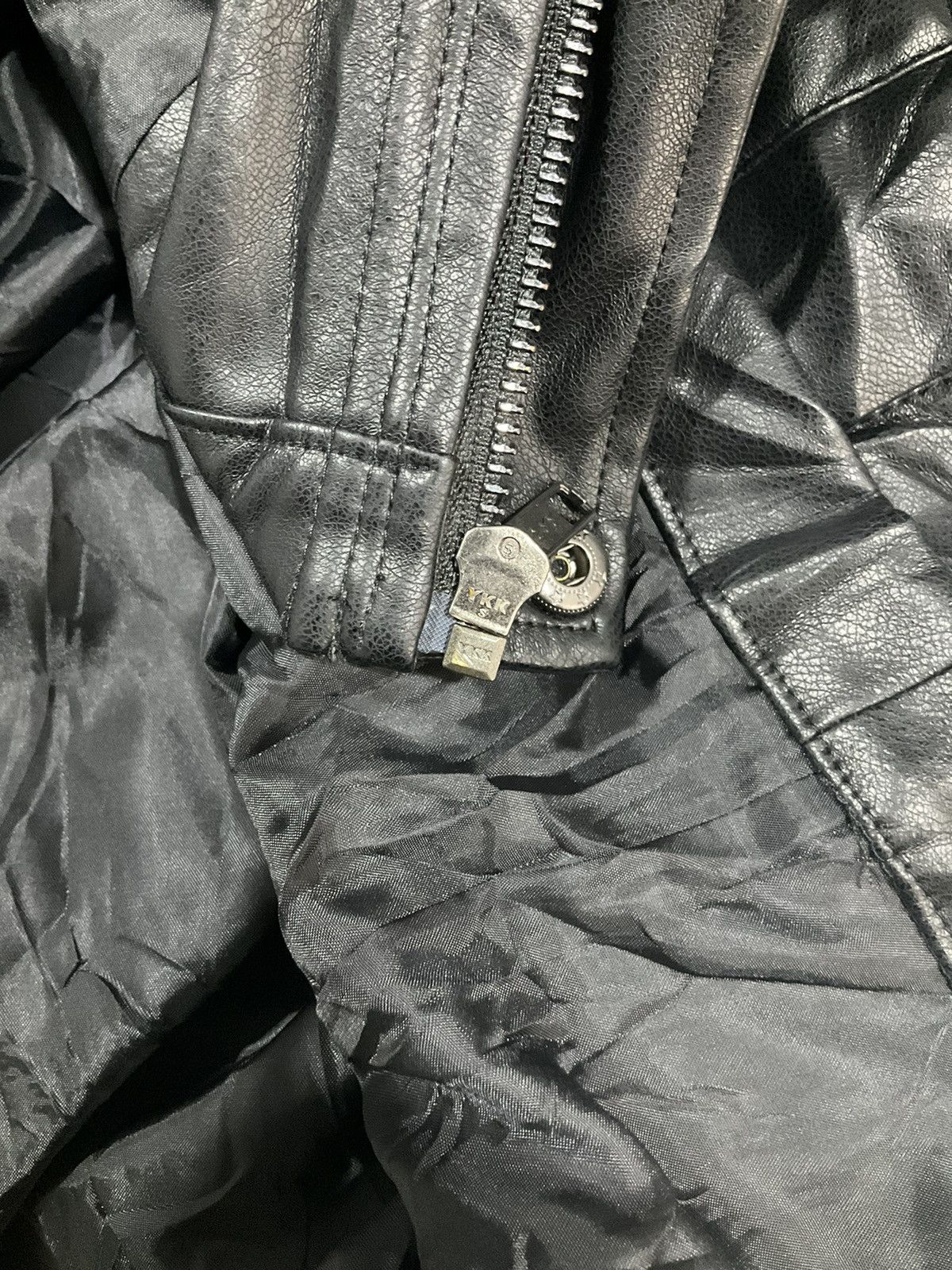 Other Men Black Soft Hoodie Leather Jacket Size US L / EU 52-54 / 3 - 7 Thumbnail