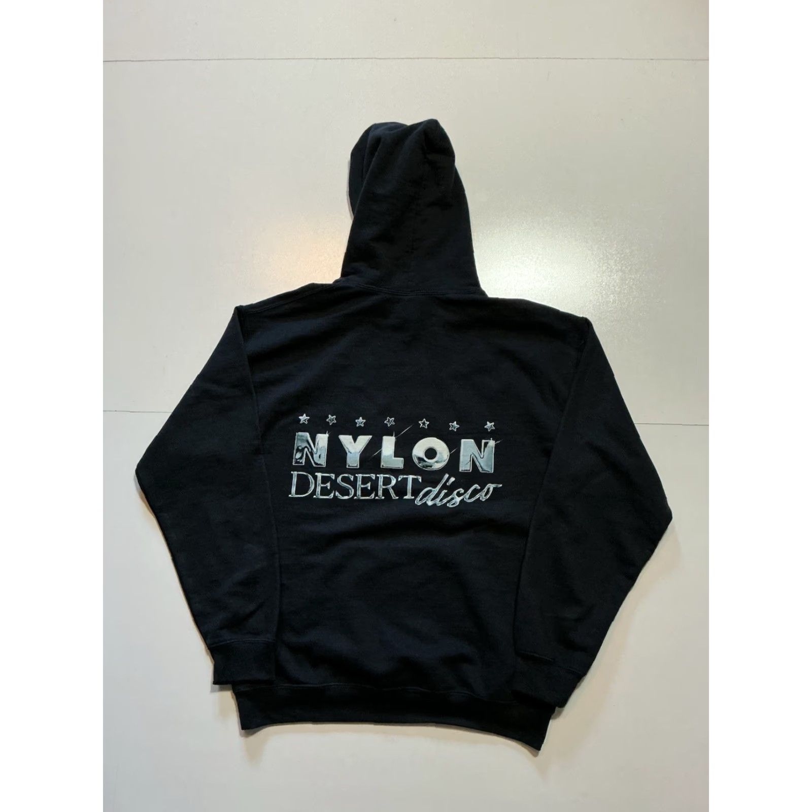 Gildan VINTAGE Nylon Desert Disco Presented By Coach Stagecoach Festival Exclusive Hoodie Mens Medium Black Pullover Fleece Size US M / EU 48-50 / 2 - 2 Thumbnail