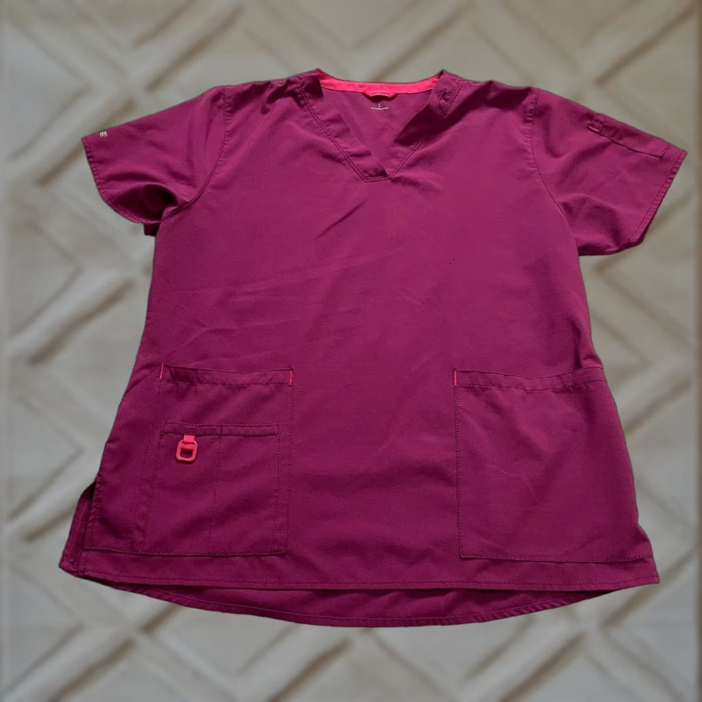 Carhartt Carhartt Force Top Scrubs Unisex Adult Large Purple V-Neck Medical Uniform Work Shirt Size US L / EU 52-54 / 3 - 1 Thumbnail