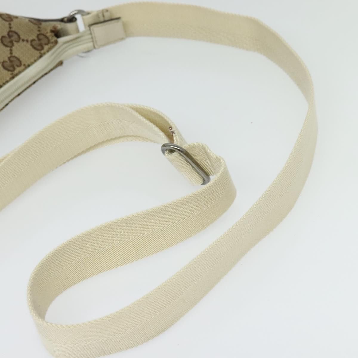 Gucci GUCCI GG Canvas Shoulder Bag Beige Silver Size ONE SIZE - 7 Thumbnail