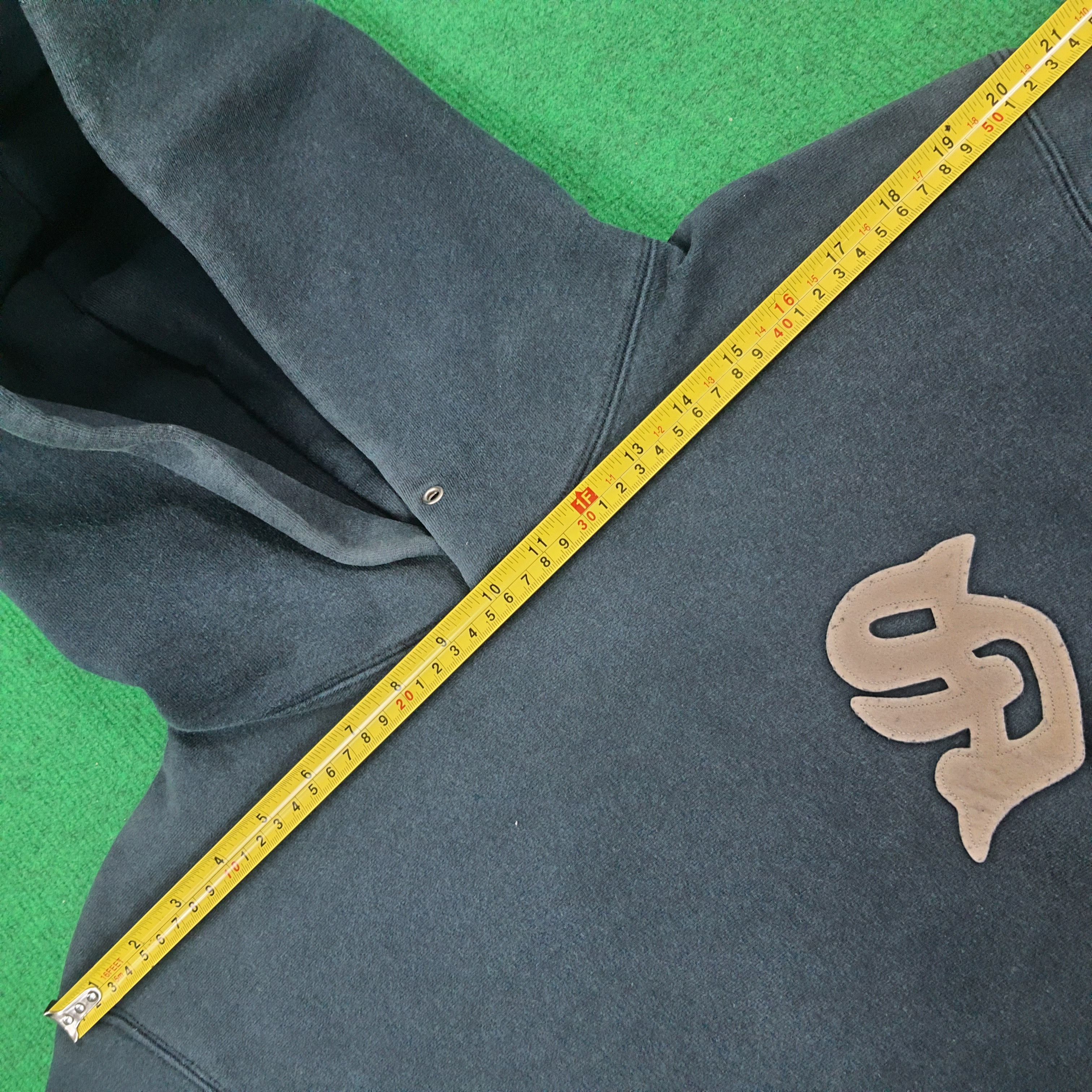 Vintage Vintage SUPREME x Custom Stussy Logo Hoodie C215N20 Size US L / EU 52-54 / 3 - 8 Thumbnail