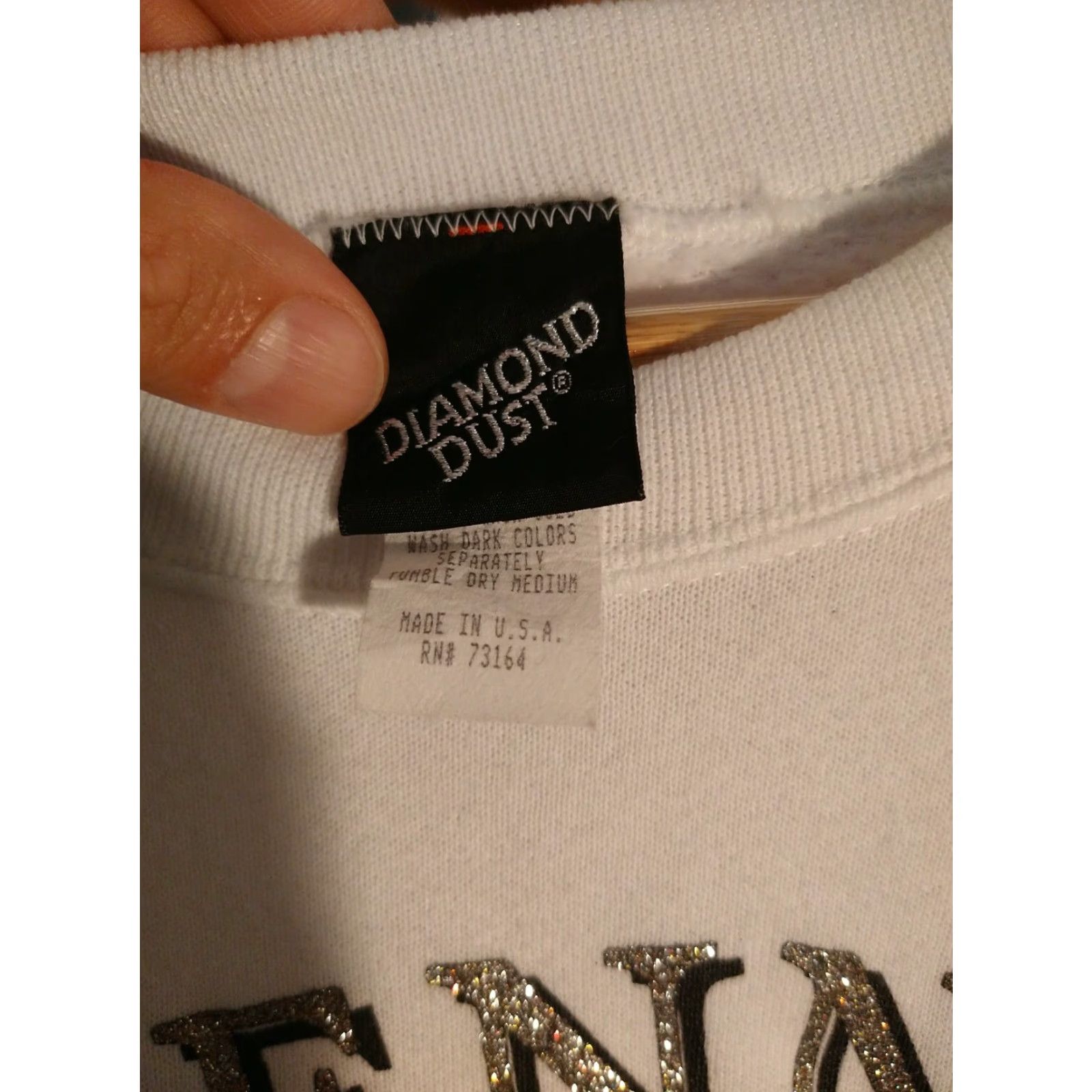Vintage VINTAGE Made In USA Grail Y2k Millennium Pullover Sweater L 1990s Sweatshirt Mens White Cotton Blend Crew Neck Long Sleeve Baggy Fit Size US L / EU 52-54 / 3 - 2 Thumbnail