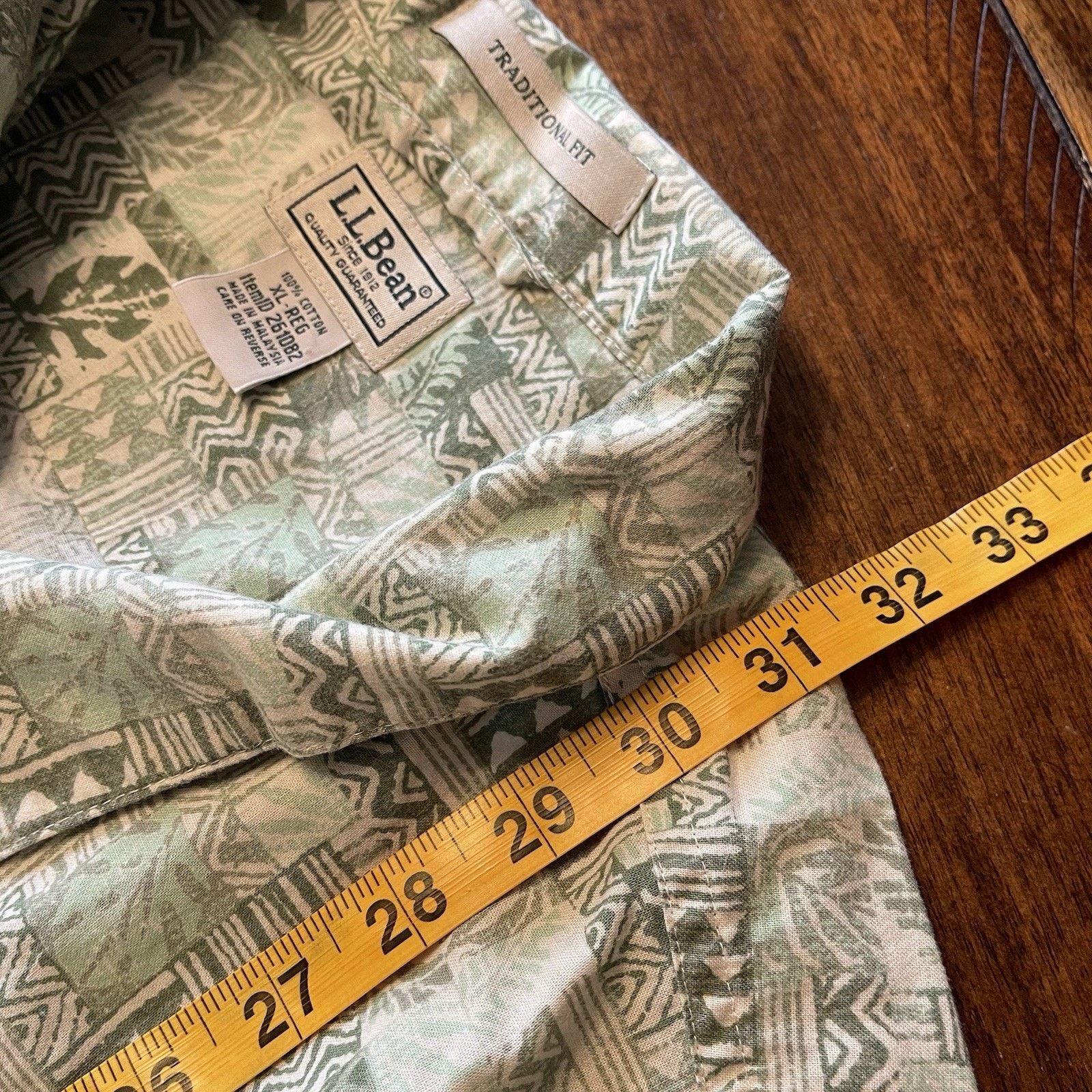 L.L. Bean LL Bean Button Down Shirt Fish Aztec #261082 Men’s XL S120 Size US XL / EU 56 / 4 - 8 Thumbnail