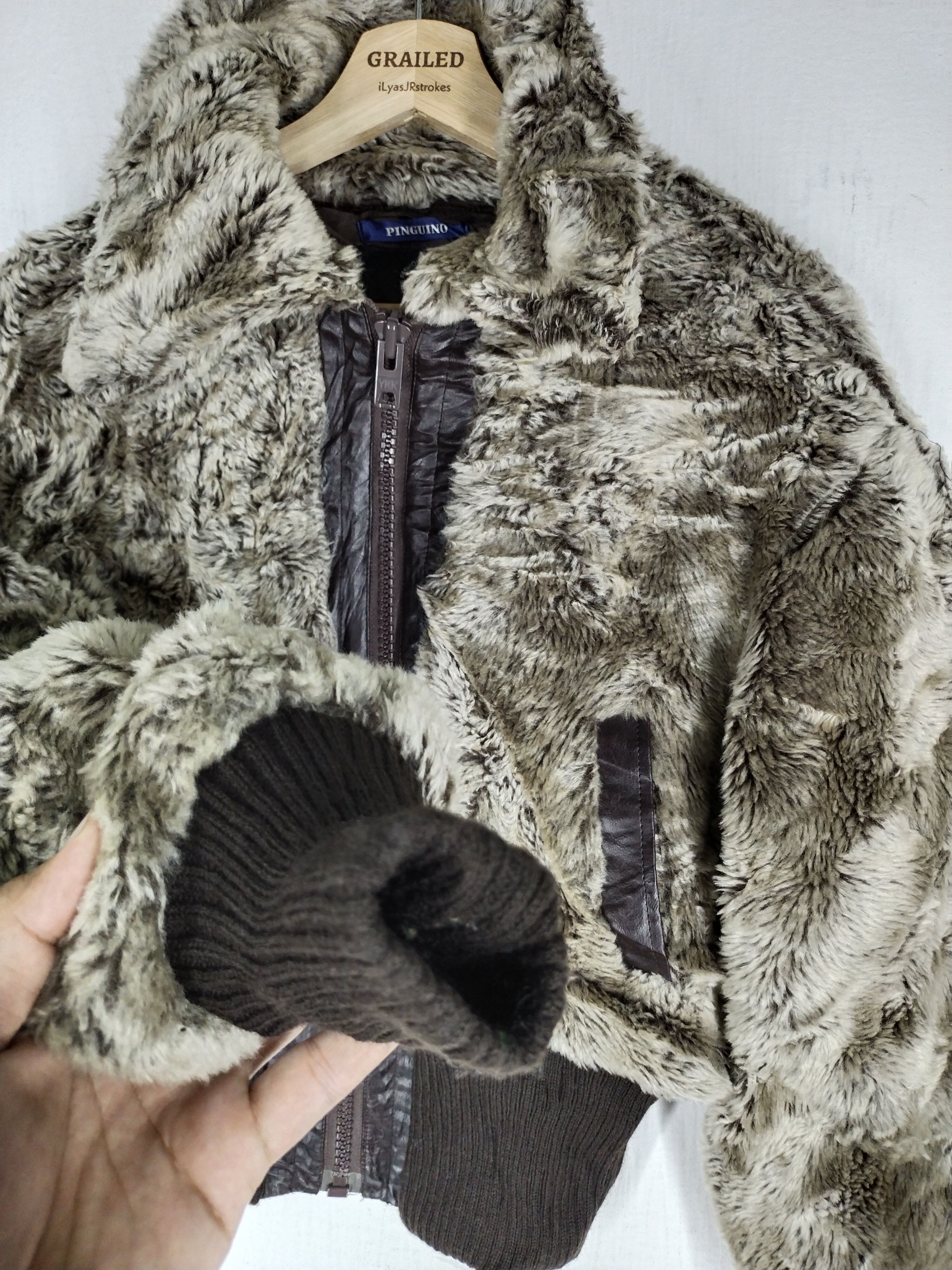 Other 🔥 Vtg Beautiful Faux Fur Coat Pinguino Coat Size M / US 6-8 / IT 42-44 - 11 Thumbnail