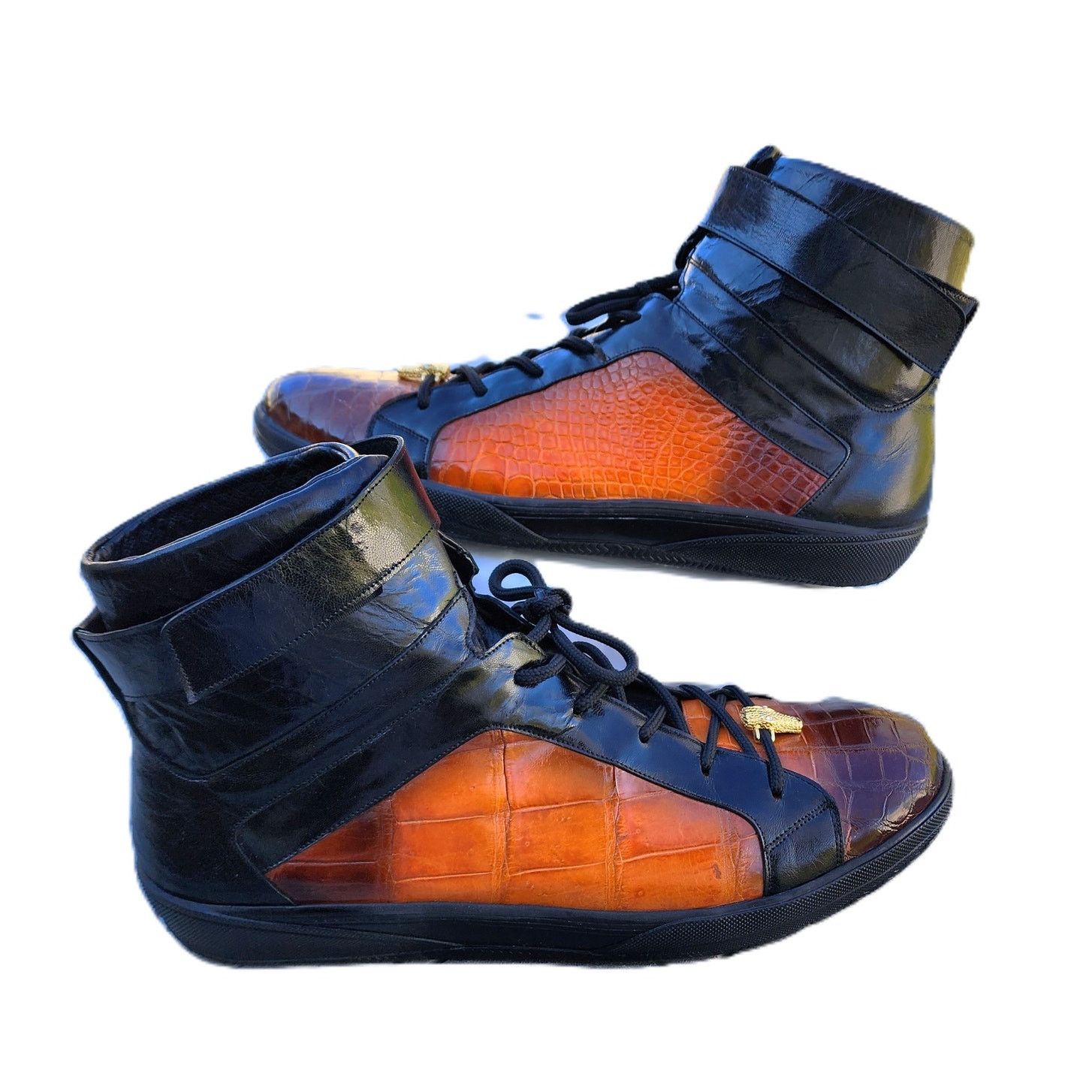 Belvedere Belvedere George Genuine Exotic Crocodile Leather Sneakers Size US 11 / EU 44 - 12 Thumbnail