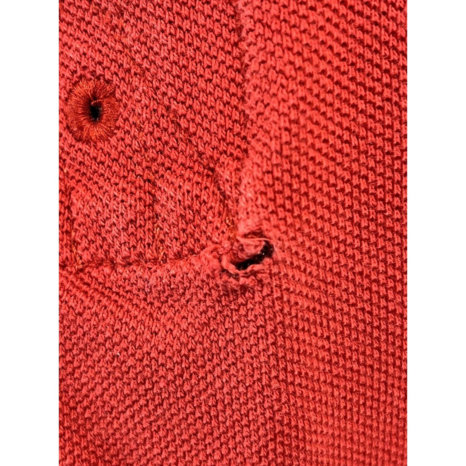 Polo Ralph Lauren VINTAGE Polo Ralph Lauren Shirt Big 3X Red Polo Mens Short Sleeve Crest Patch Polo Shirt with Flaw Size US XXL / EU 58 / 5 - 5 Thumbnail