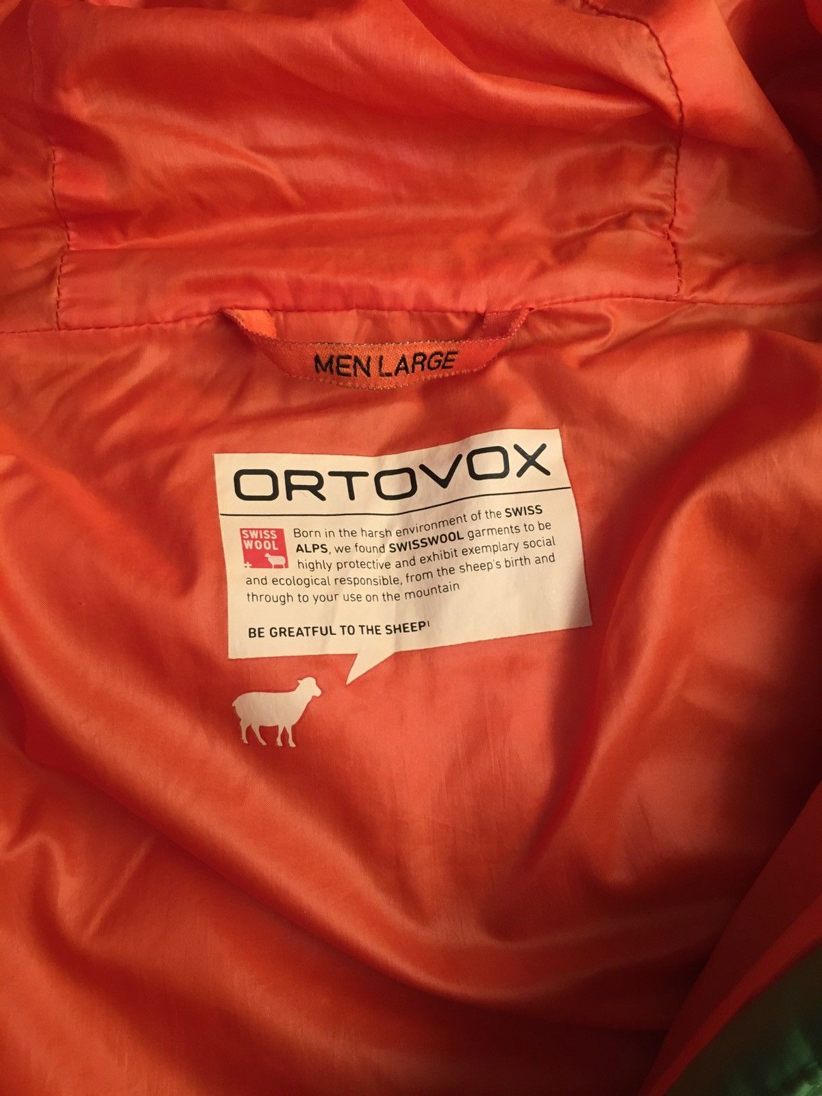 ORTOVOX 🧑🏽‍🎤Ortovox Men’s Swisswool Inside Puffer Jacket Full Zip Size US L / EU 52-54 / 3 - 7 Thumbnail