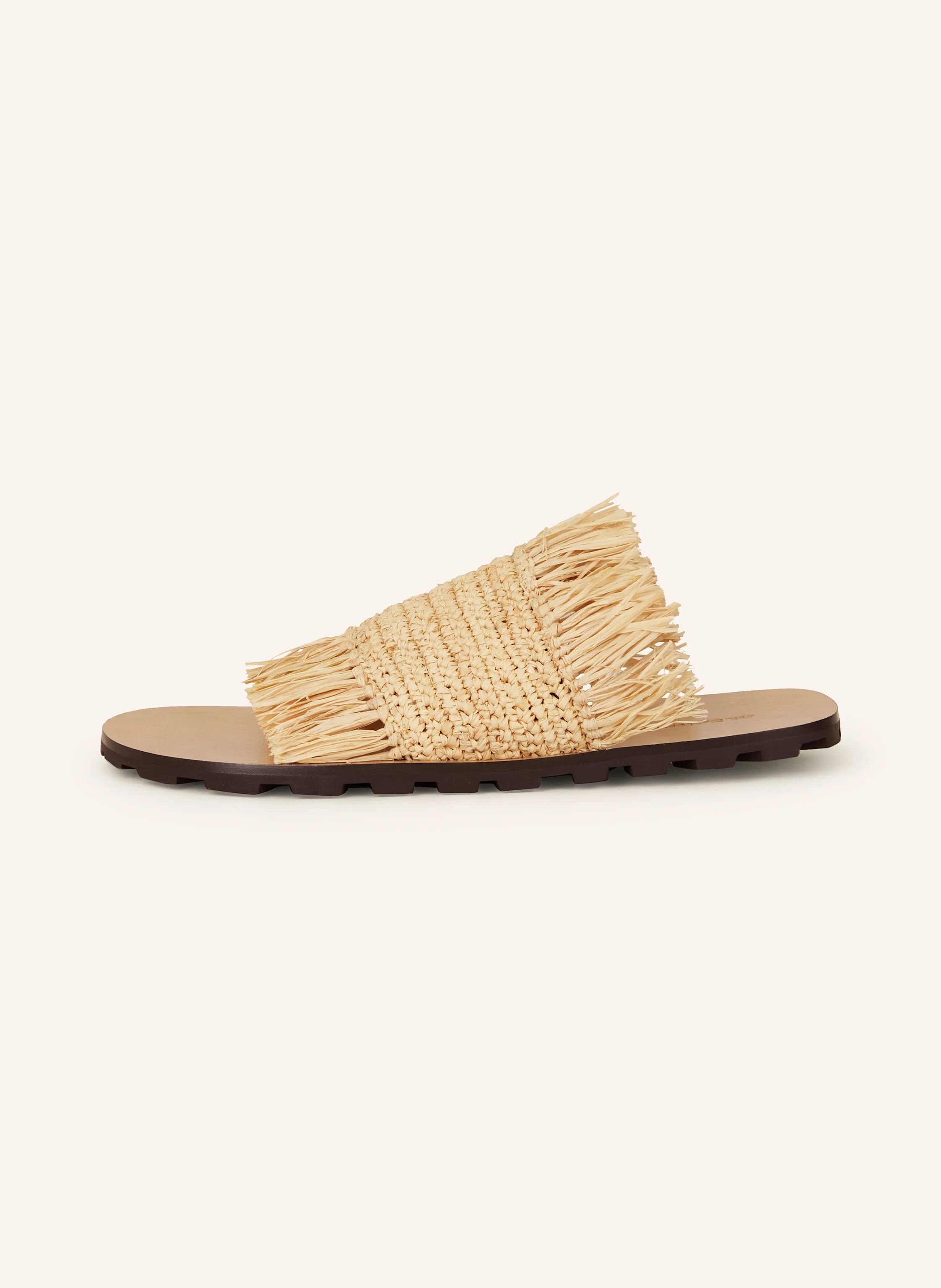 Jil Sander o1loc1c0426 Flat Straw Sandals in Light Brown Size US 6 / IT 36 - 4 Thumbnail