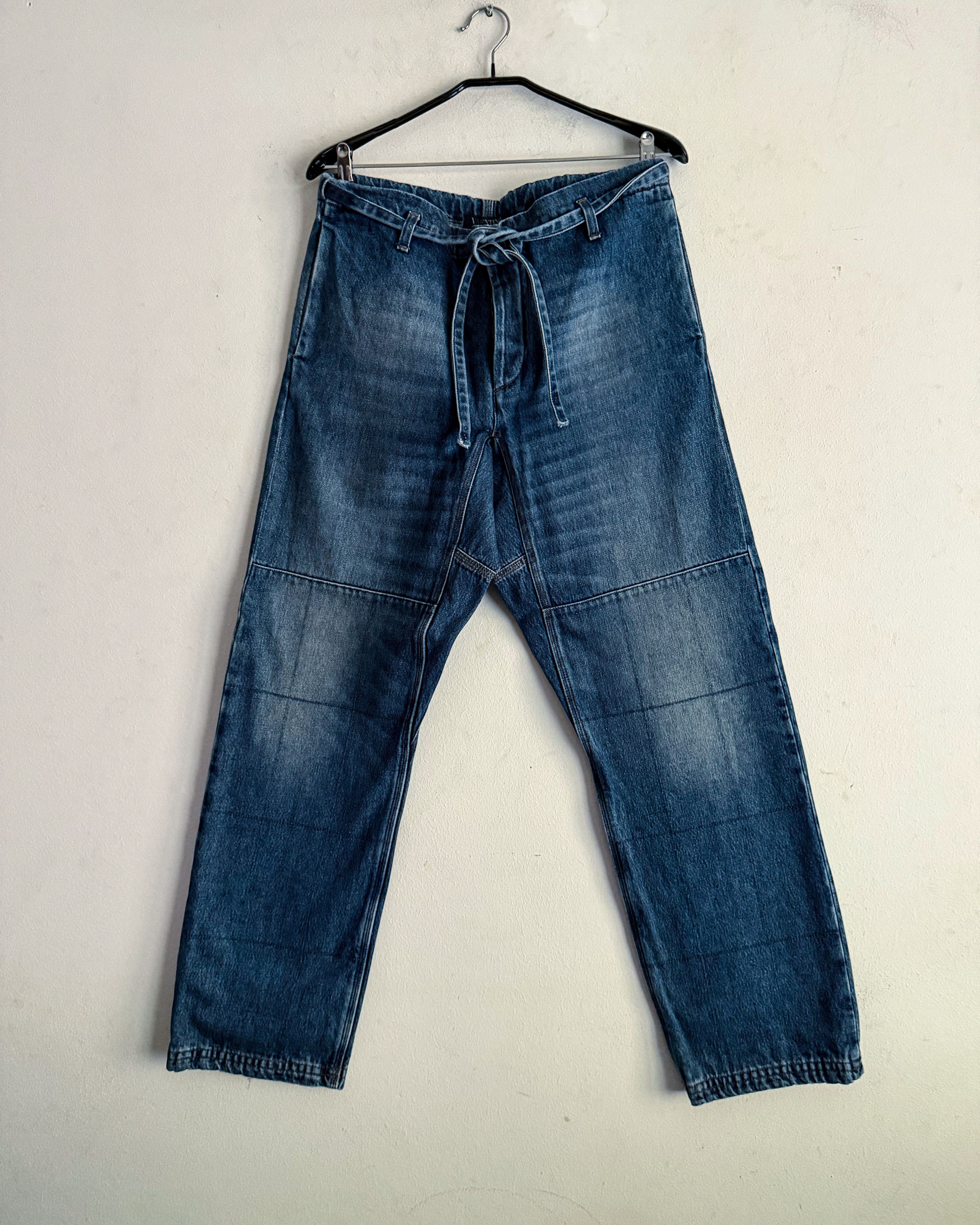 Valentino Valentino Mainline Paneled Drawstring Jeans Size US 32 / EU 48 - 1 Thumbnail