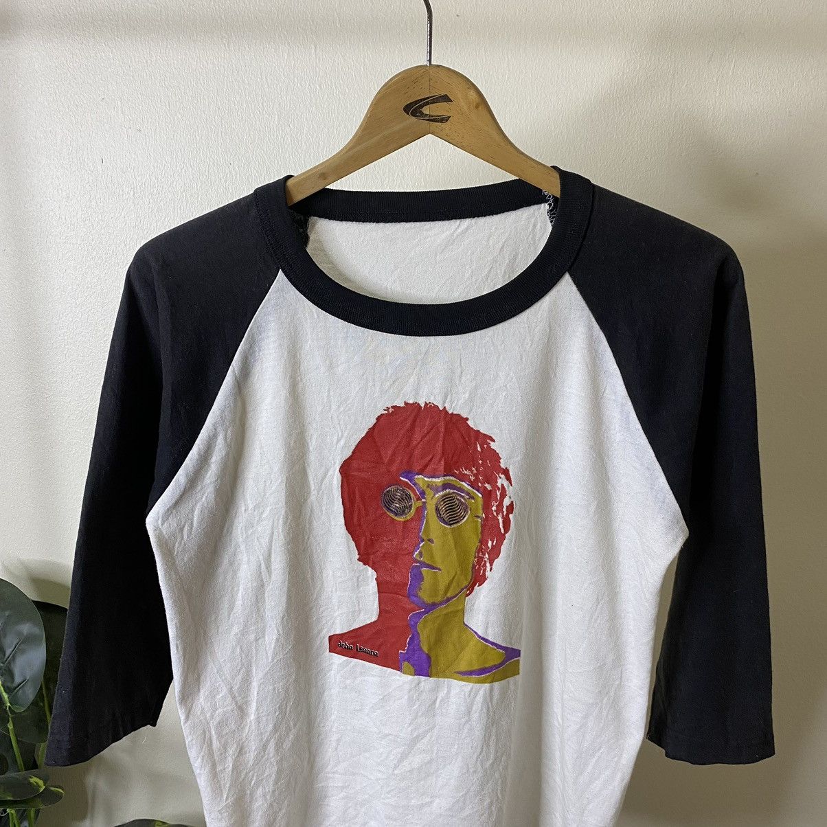 Band Tees Vintage 1990s John Lennon The Beatles Band 3QR Tee Size US S / EU 44-46 / 1 - 2 Thumbnail