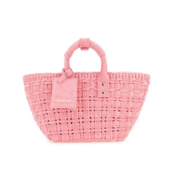 Balenciaga Balenciaga XS Bistro Basket Tote Bag Pink Size ONE SIZE - 1 Thumbnail
