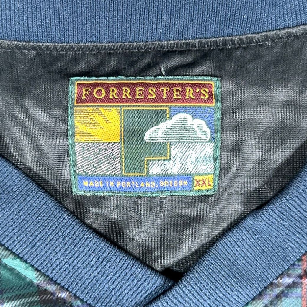Vintage VINTAGE Forresters Sweater Forrester's Plaid Pullover Knit 2XL Blue Green Blackwatch 90s Mens Size US XXL / EU 58 / 5 - 4 Thumbnail